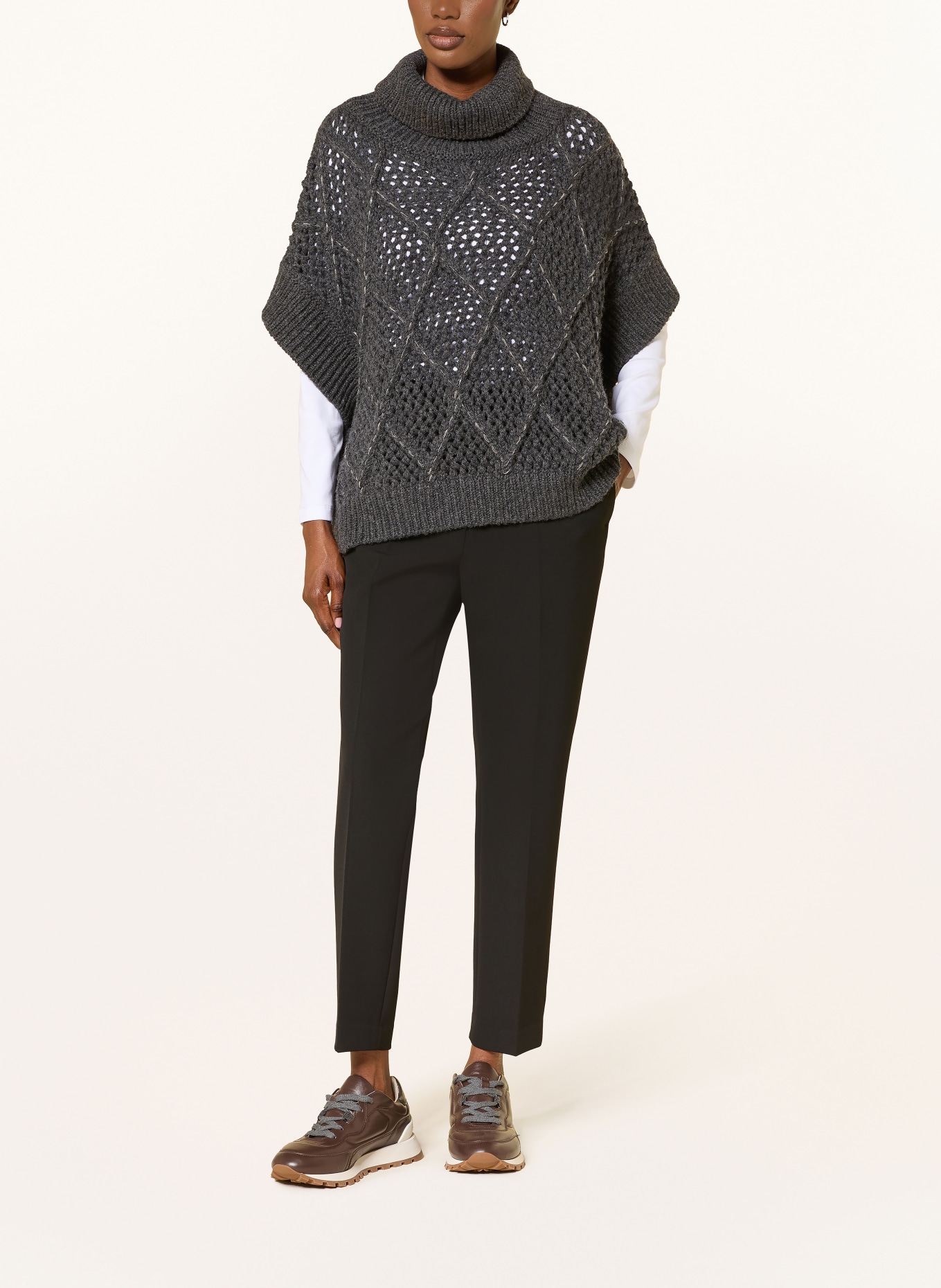 PESERICO 7/8 broek: ZWART