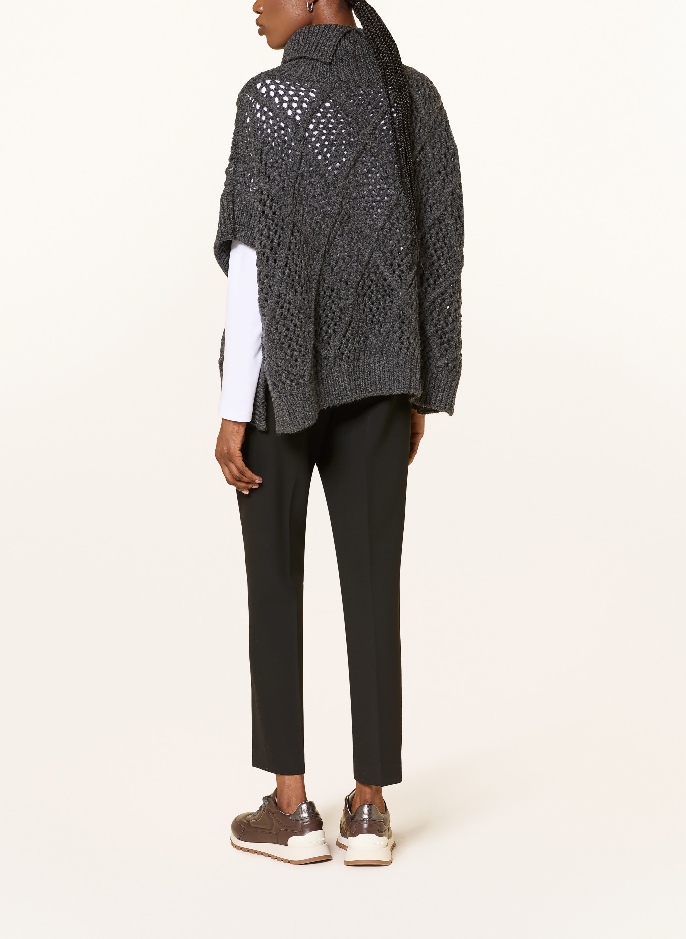 PESERICO 7/8 broek: ZWART