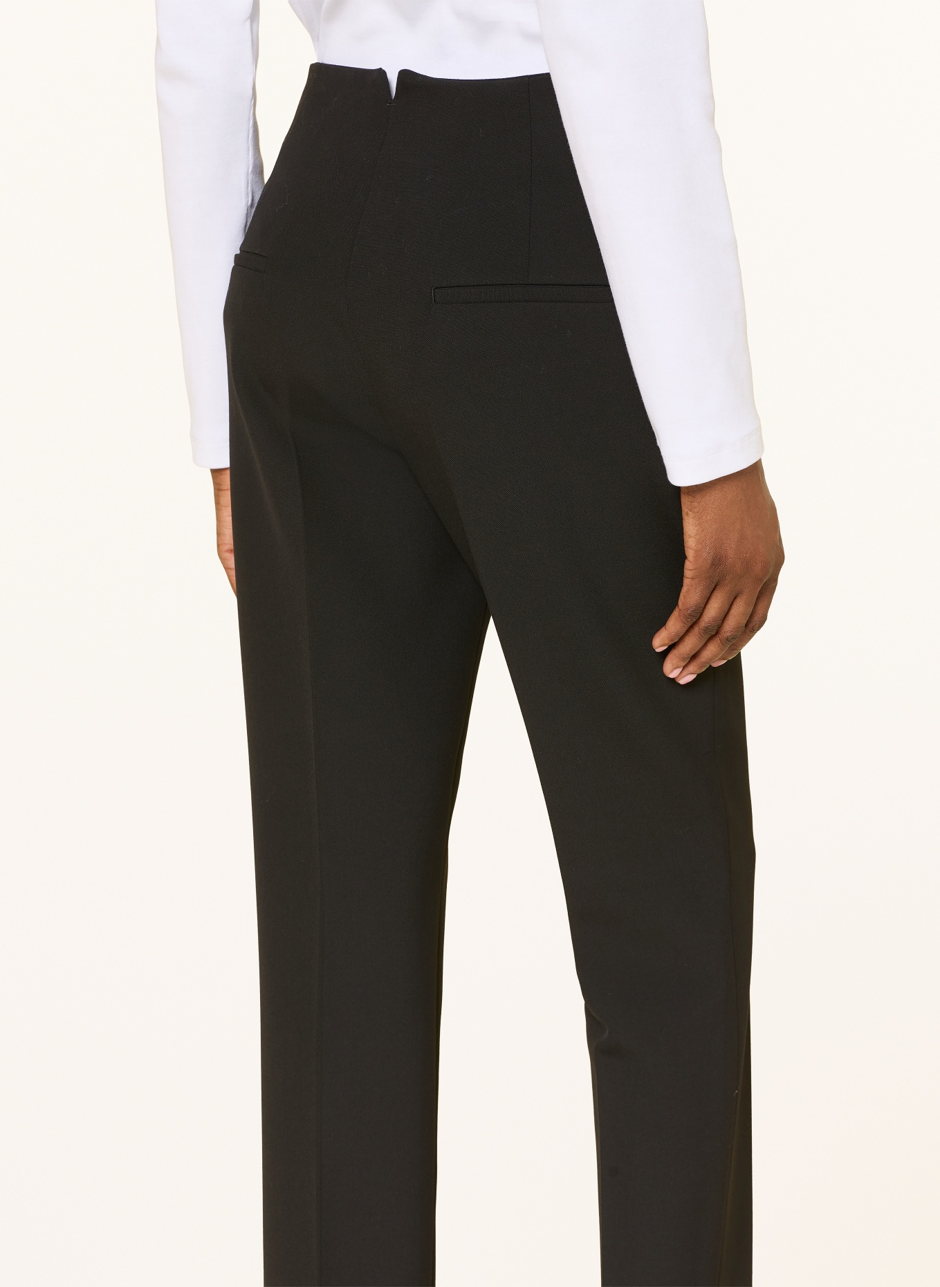 PESERICO 7/8 broek: ZWART