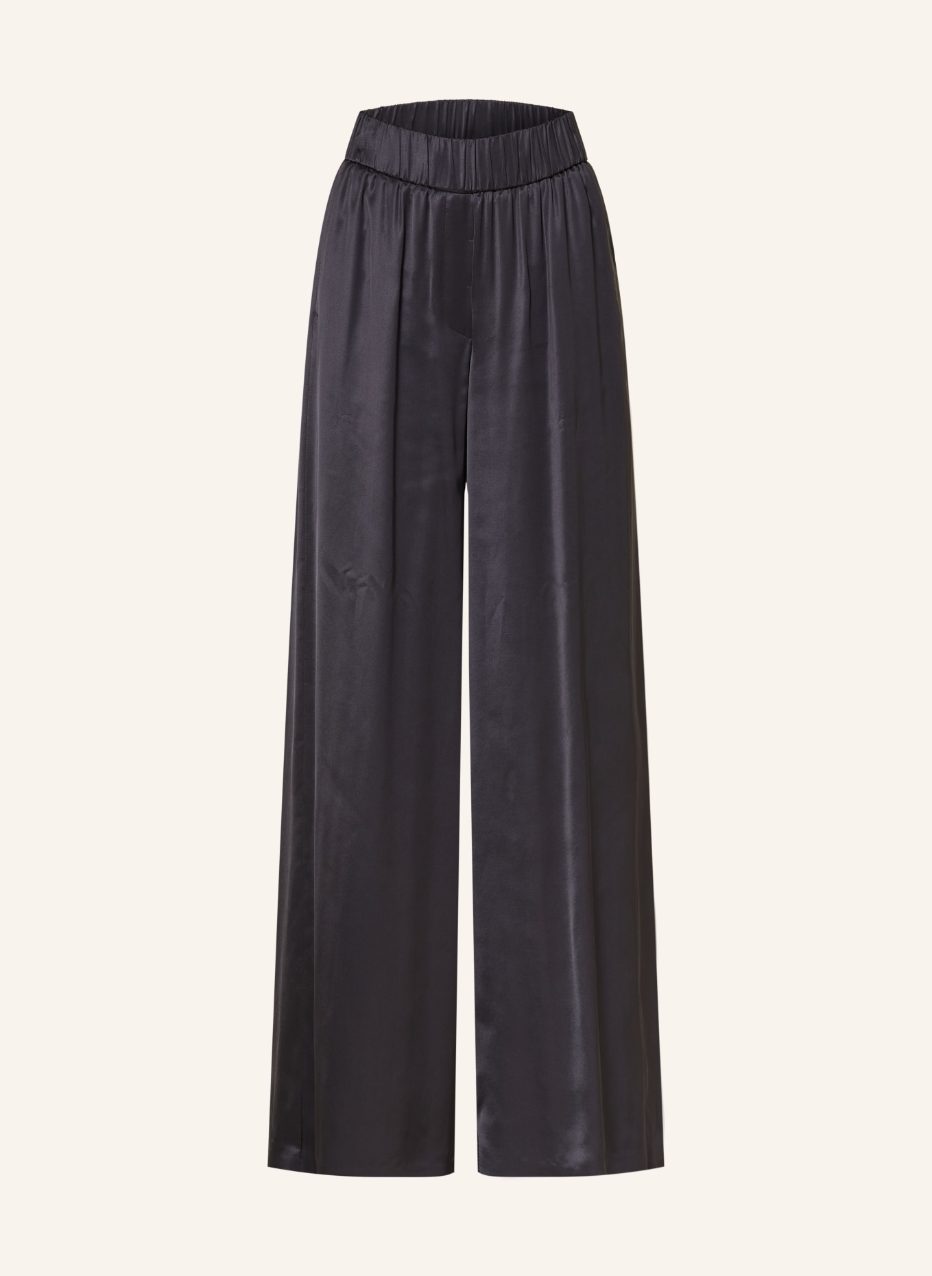 PESERICO Satin Malene Pants: BLACK