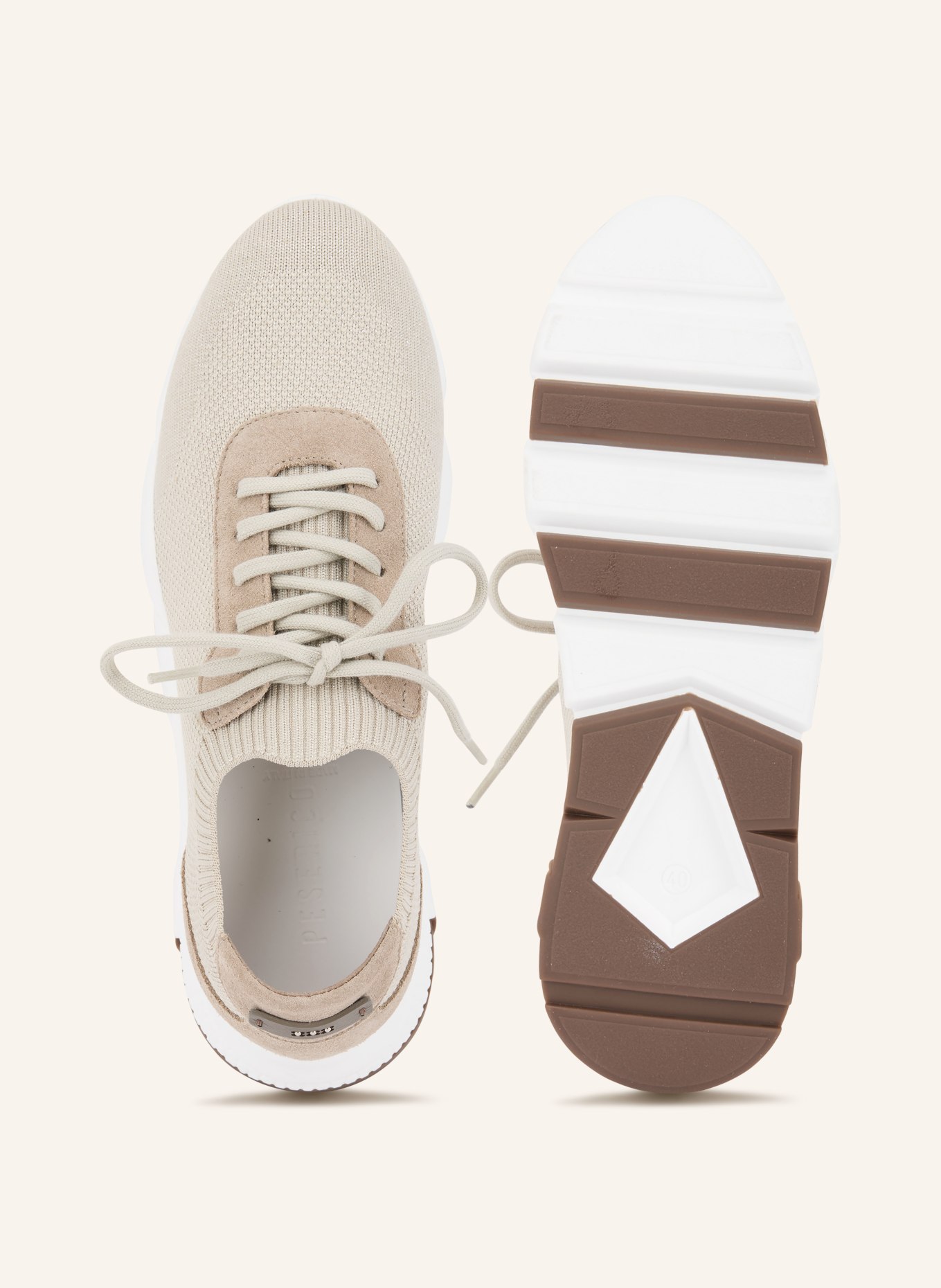 PESERICO Sneaker: SILBER / GRAU