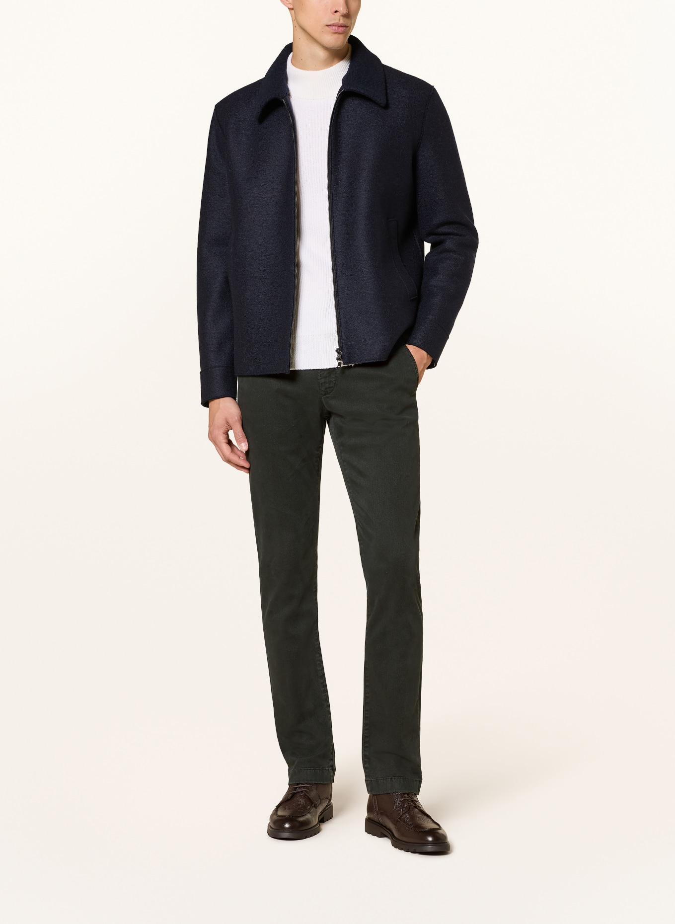 JACOB COHEN Chino BOBBY Slim Fit: DUNKELGRÜN