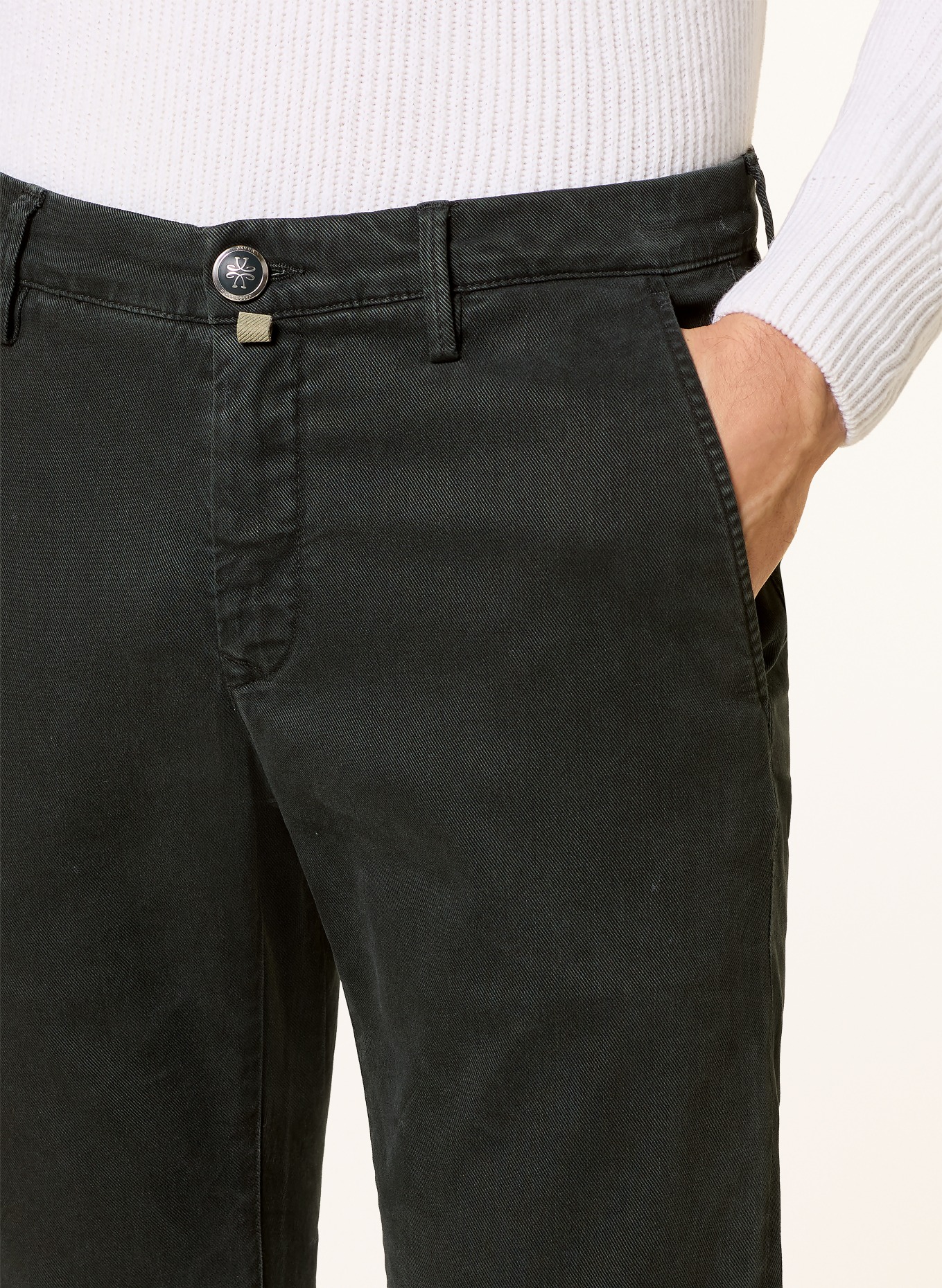JACOB COHEN Chino BOBBY Slim Fit: DUNKELGRÜN