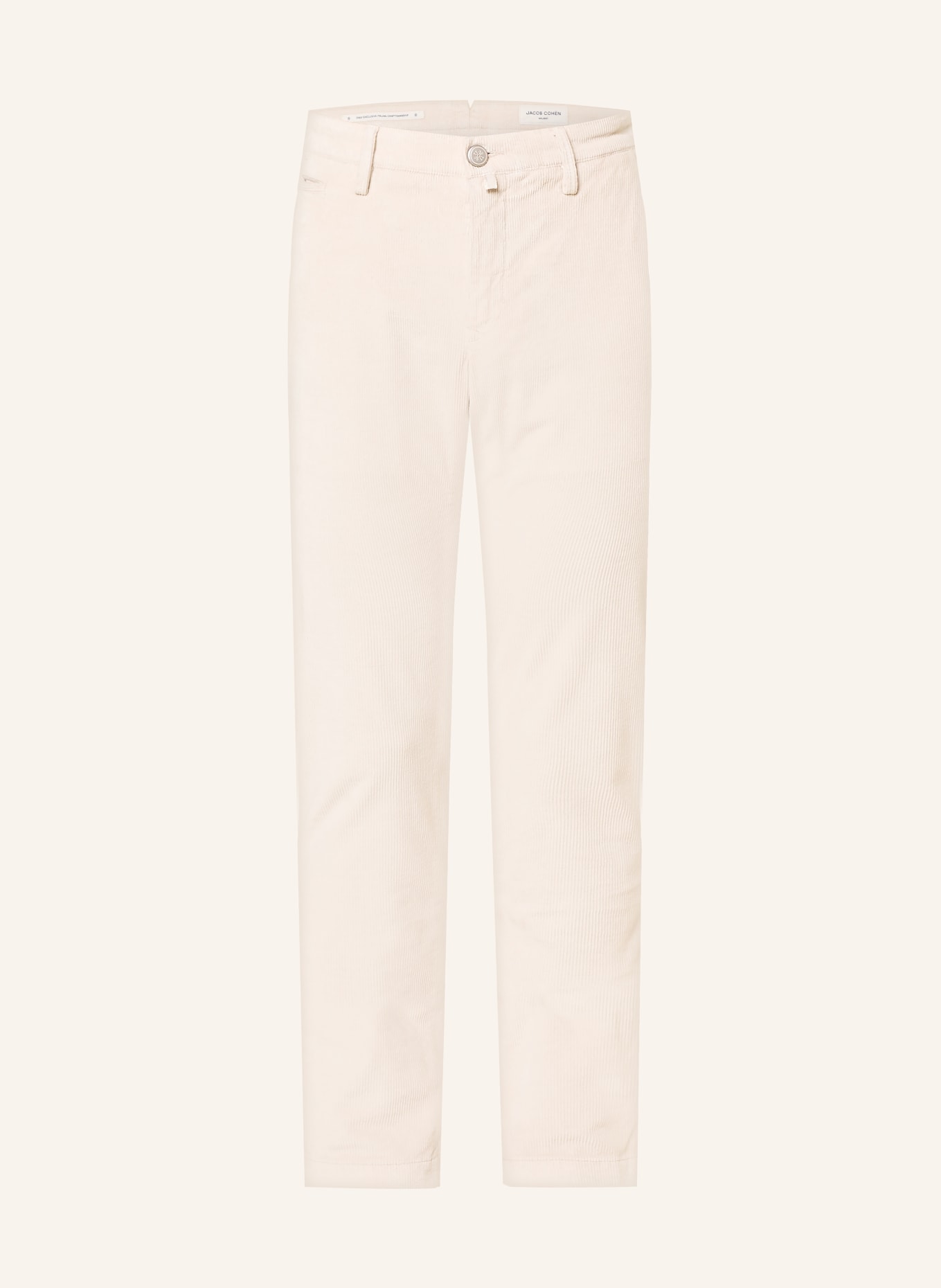 JACOB COHEN Pantaloni din velur BOBBY, croială slim fit: CREM