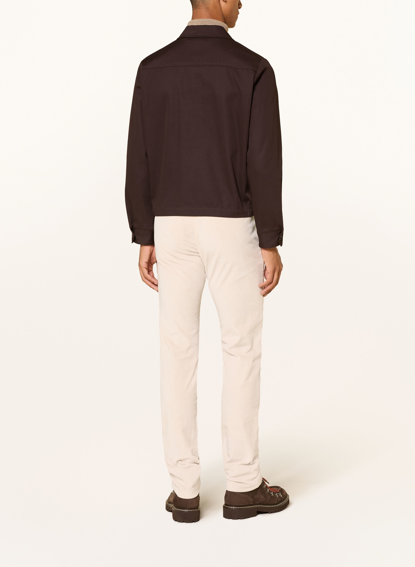 JACOB COHEN Pantaloni din velur BOBBY, croială slim fit: CREM