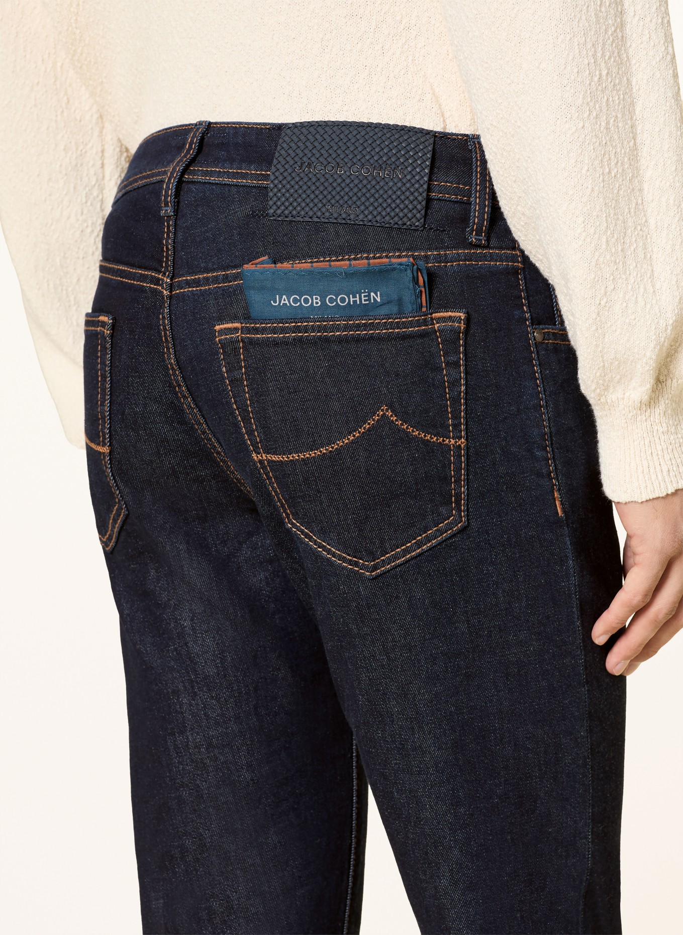 JACOB COHEN BARD Slim Fit Jeans: 100D DARK BLUE