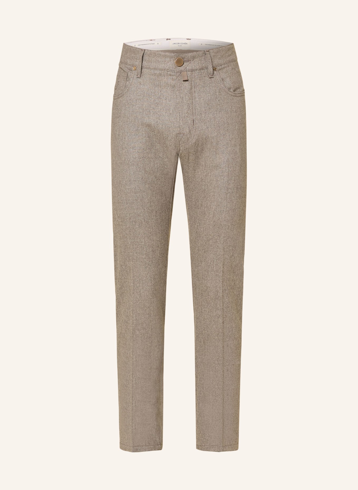 JACOB COHEN Broek BARD Slim Fit: BEIGE