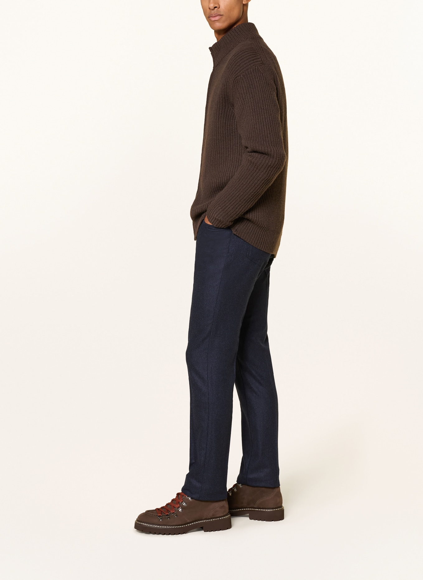 JACOB COHEN Broek BARD Slim Fit: DONKERBLAUW
