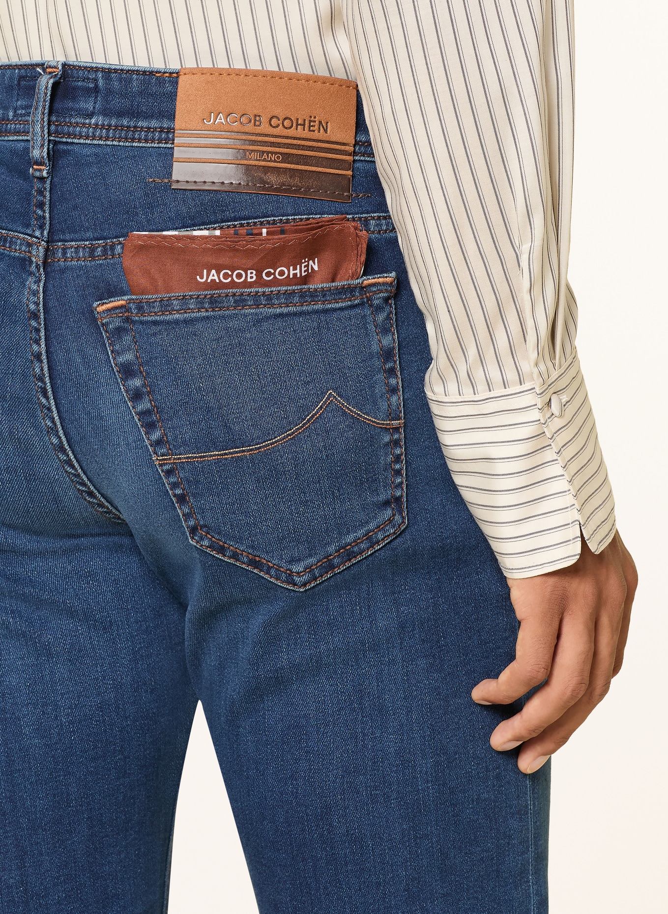 JACOB COHEN Džíny BARD Slim Fit: 200D MEDIUM BLUE