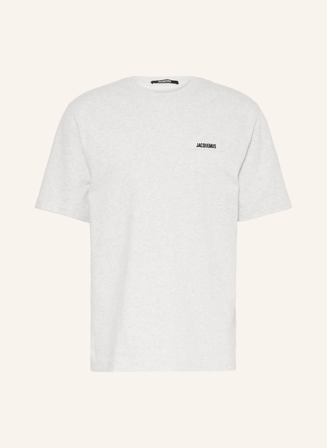 JACQUEMUS T-shirt LE TSHIRT GROS GRAIN: GRIS CLAIR / GRIS