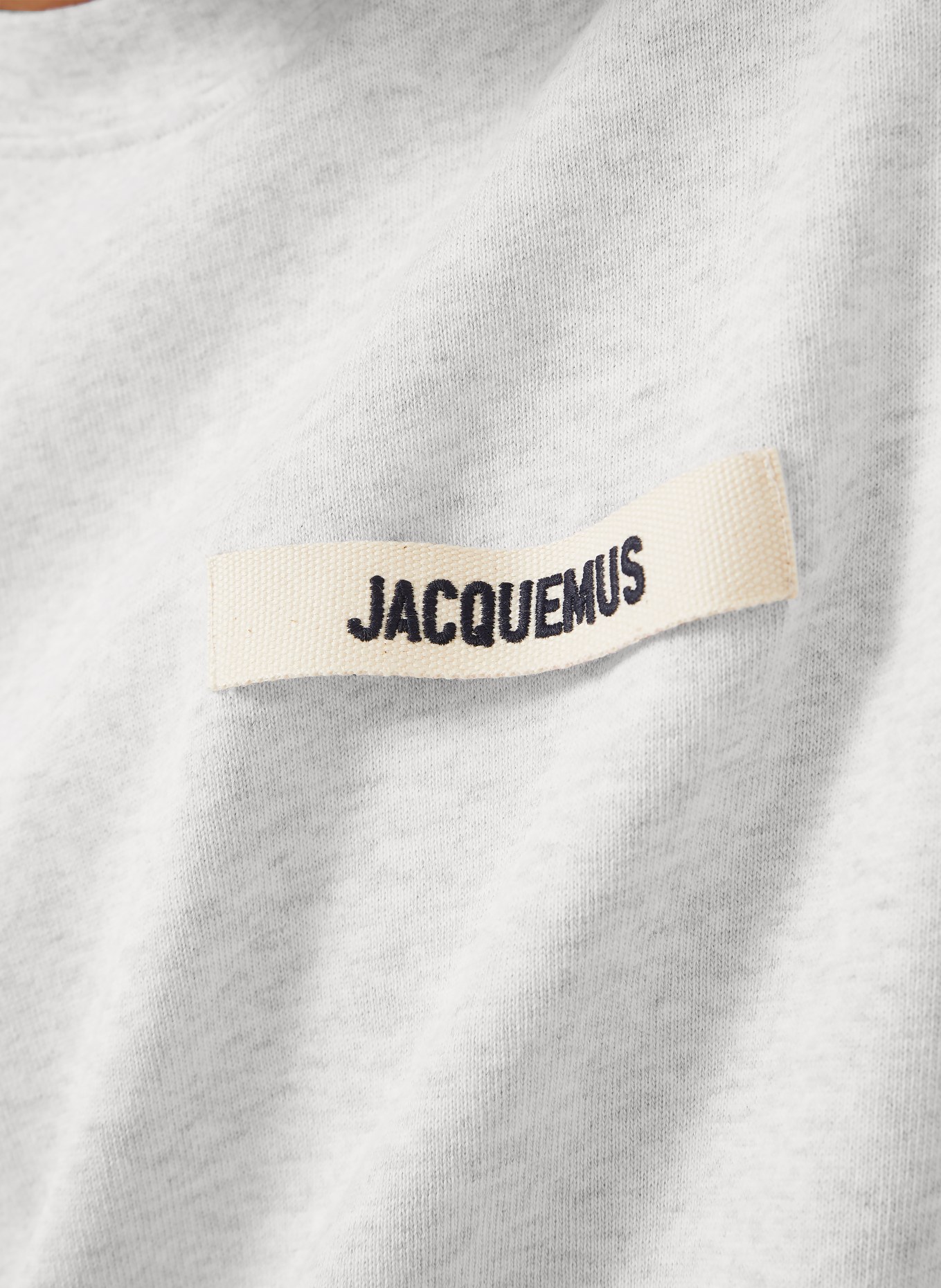 JACQUEMUS T-shirt LE TSHIRT GROS GRAIN: GRIS CLAIR / GRIS