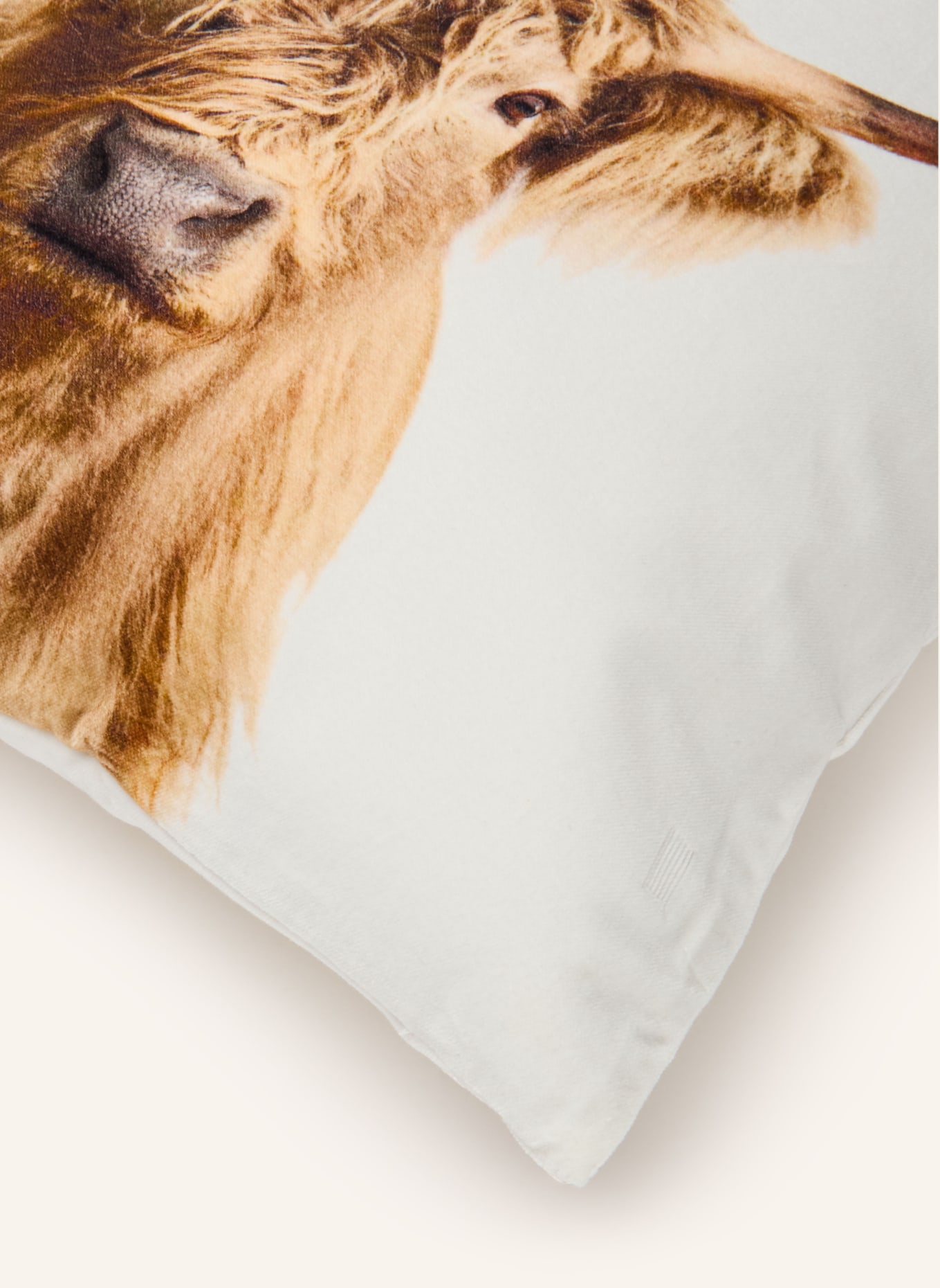 EB HOME Sierkussenhoes: WIT / BEIGE