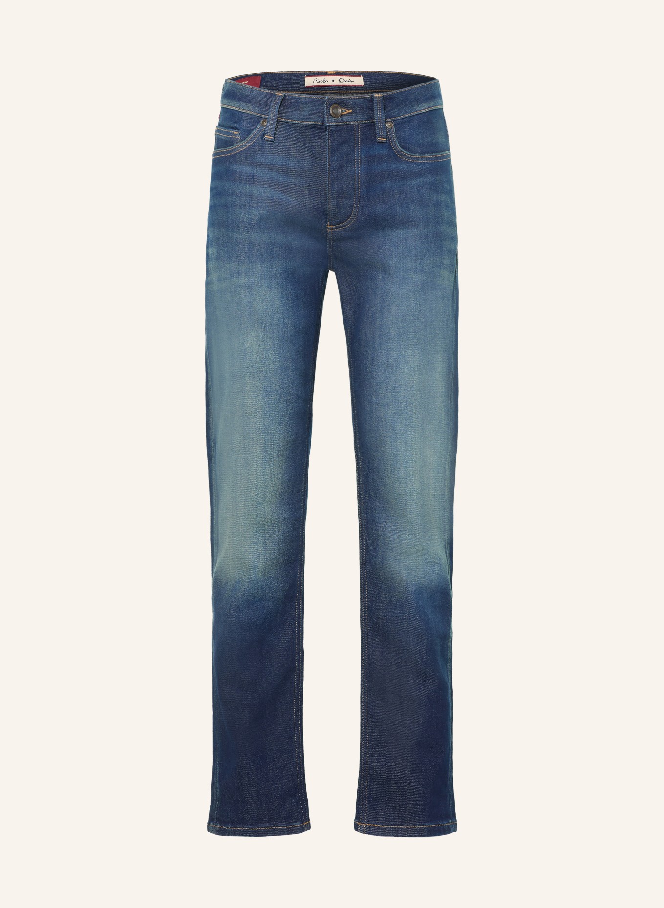 MOS MOSH Gallery Džíny MMGANDREW PARMA Slim Fit: 493 Mid Blue