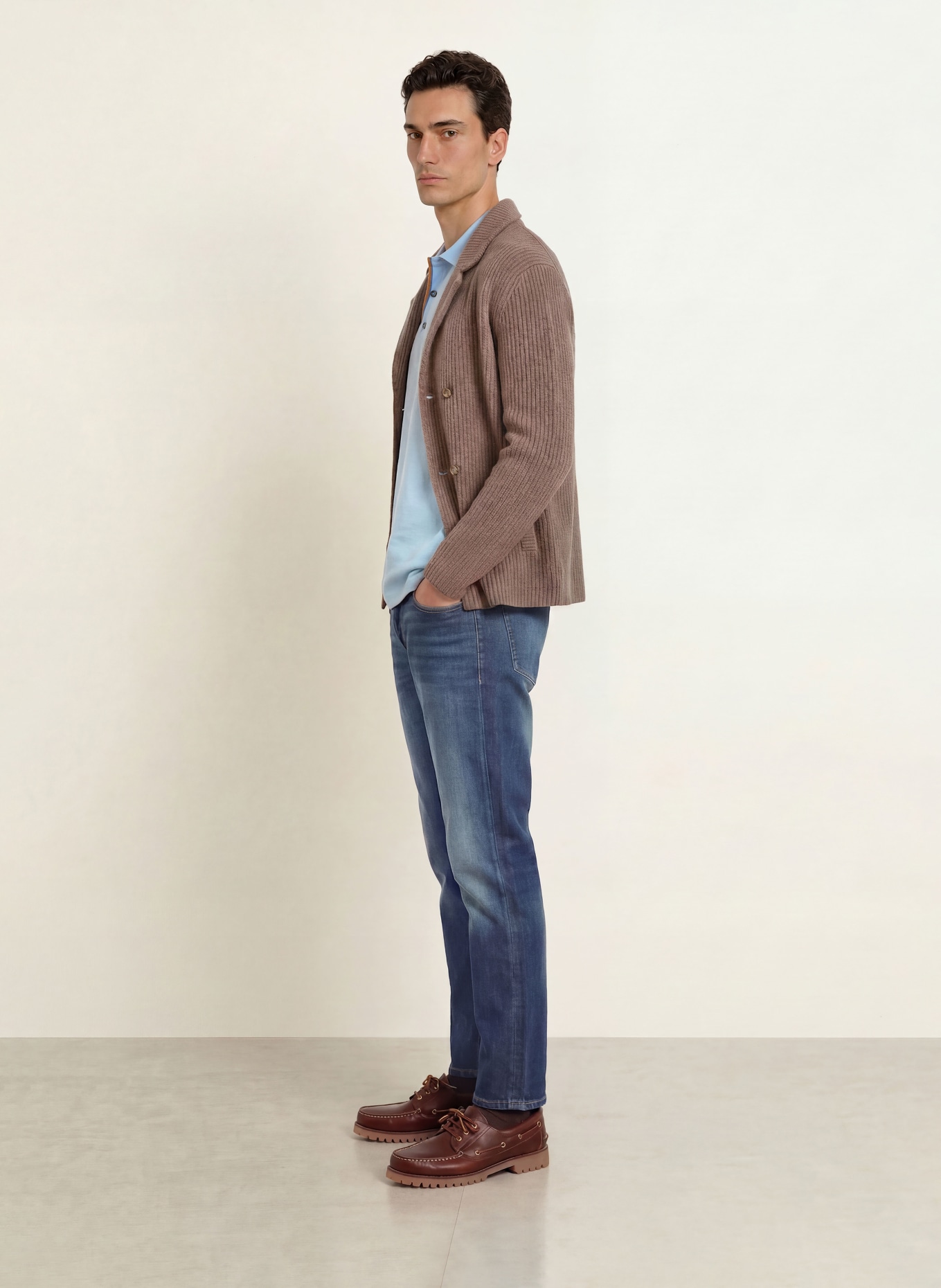 MOS MOSH Gallery Džíny MMGANDREW PARMA Slim Fit: 493 Mid Blue