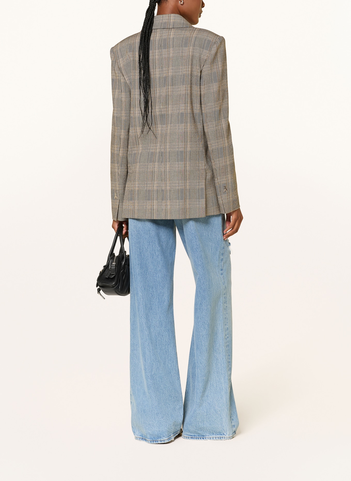 PATRIZIA PEPE Blazer: BRUIN / BEIGE / ZWART