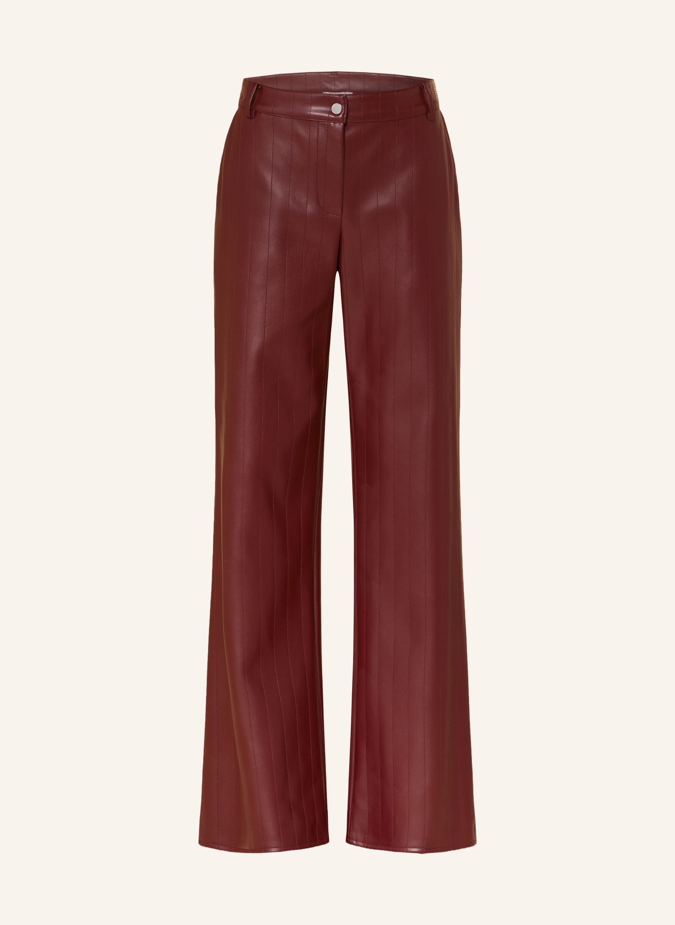 PATRIZIA PEPE Pantaloni bootcut cu aspect de piele: MARO