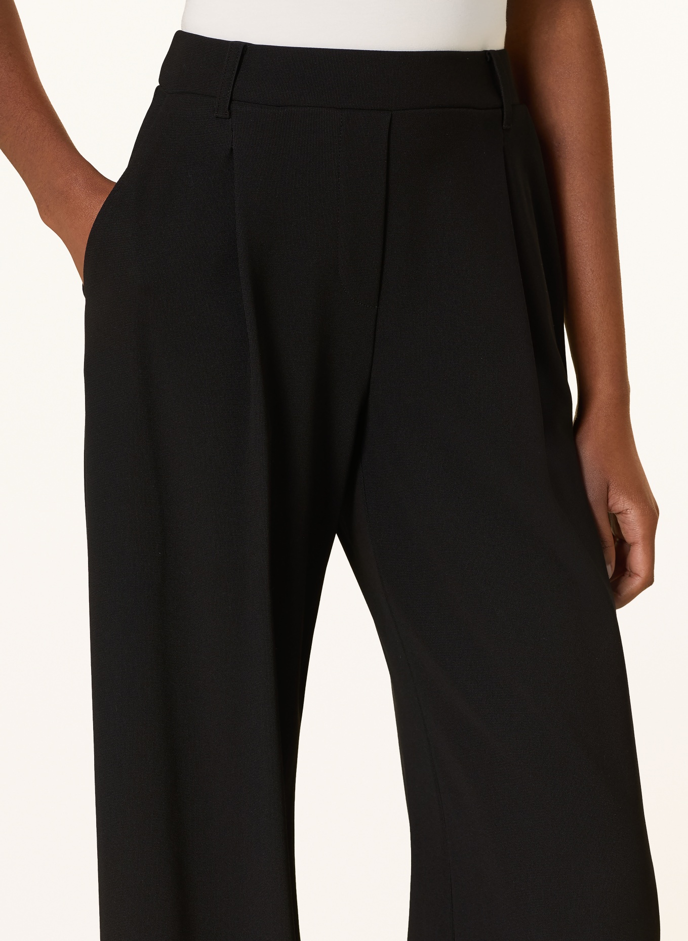 PATRIZIA PEPE Wide-leg trousers: BLACK