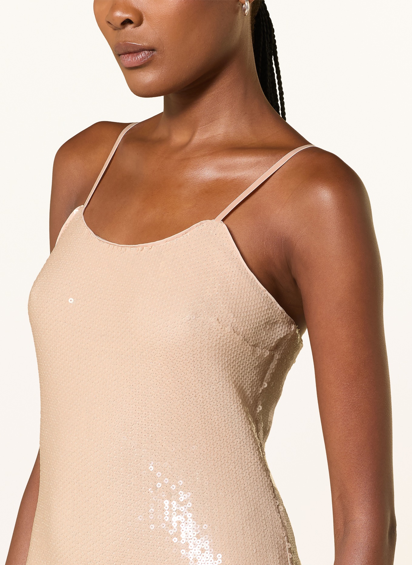 PATRIZIA PEPE Sequin evening dress: LIGHT PINK
