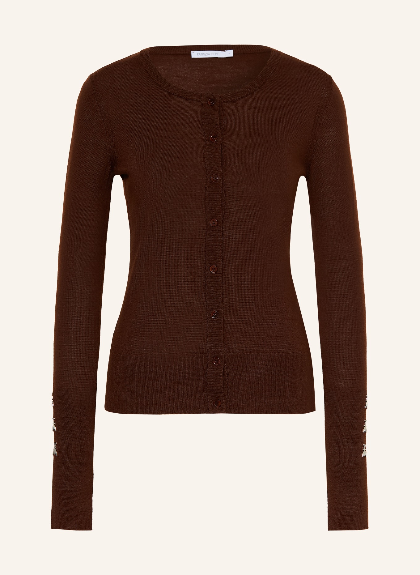 PATRIZIA PEPE Vest: MARRON FONCÉ