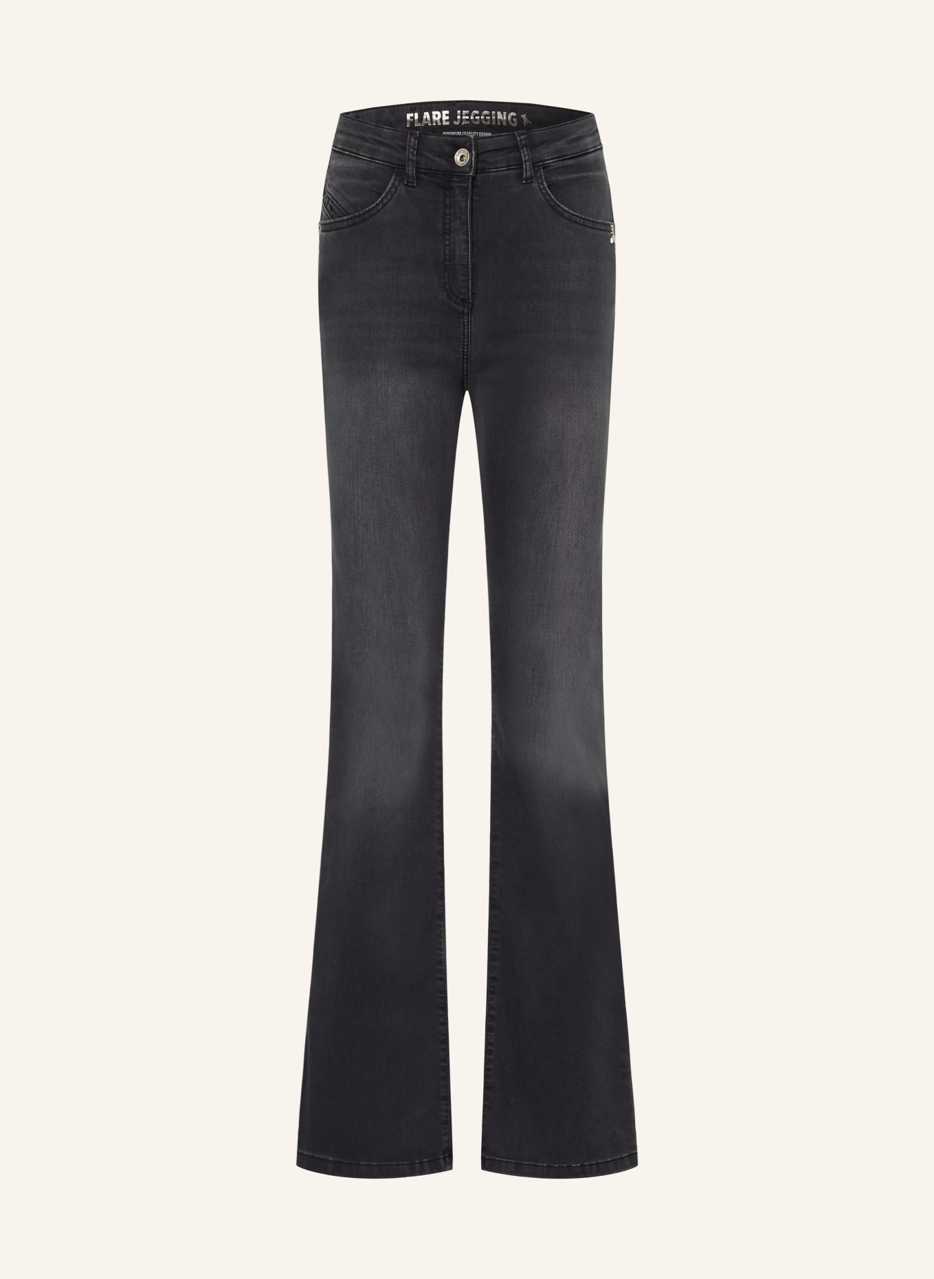 PATRIZIA PEPE Flared Jeans: K486 DEEP BLACK WASH