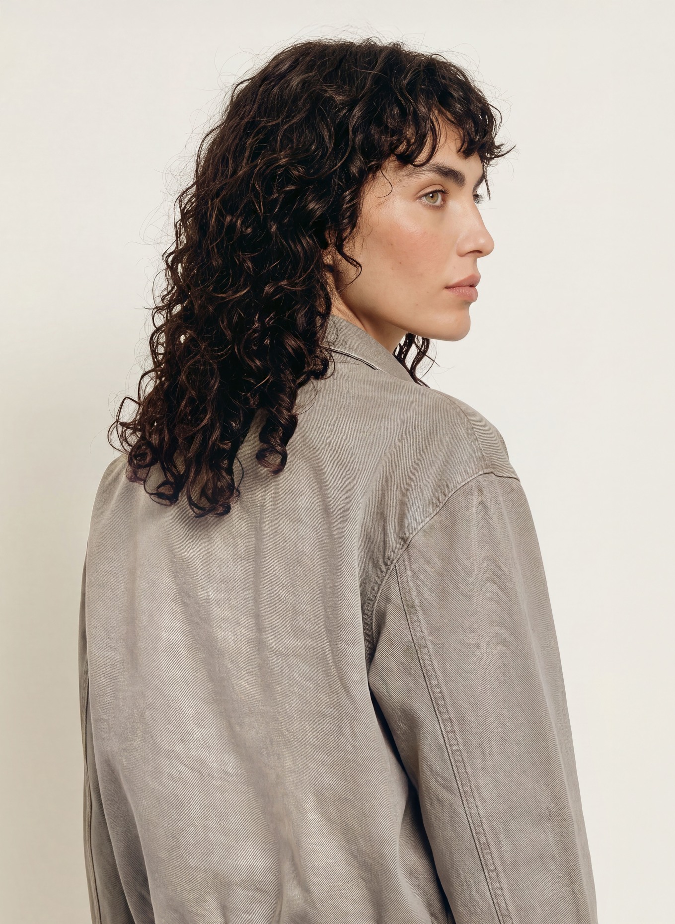AGOLDE Spijkerjasje NILE: trail md grey brown