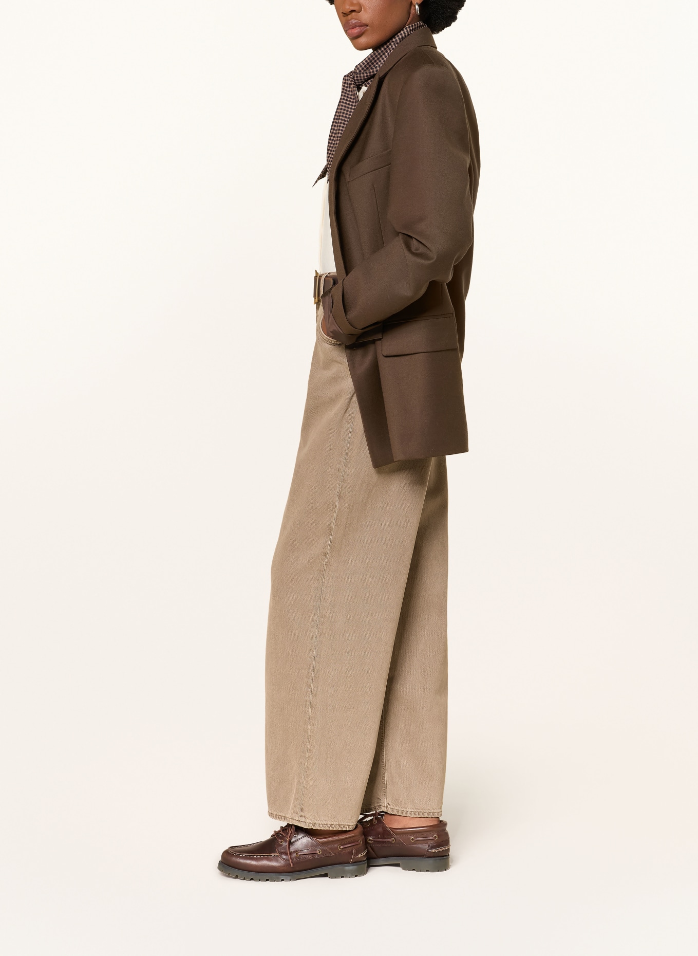 AGOLDE Jeansy wide leg LOW SLUNG BAGGY: trail md grey brown