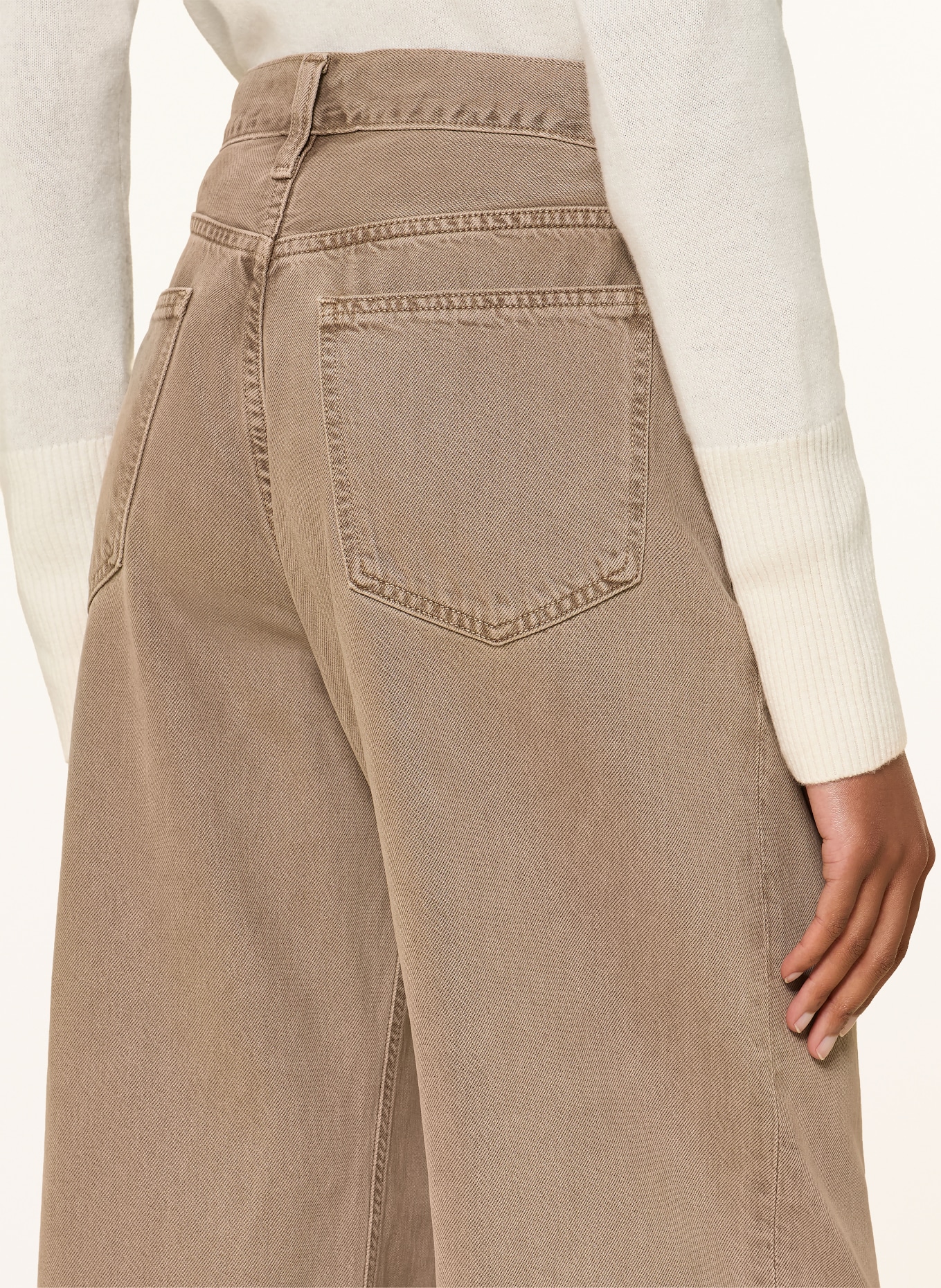 AGOLDE Jeansy wide leg LOW SLUNG BAGGY: trail md grey brown