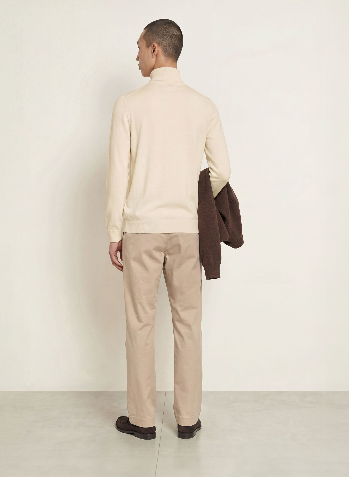 PAUL Rollkragenpullover aus Merinowolle: CREME