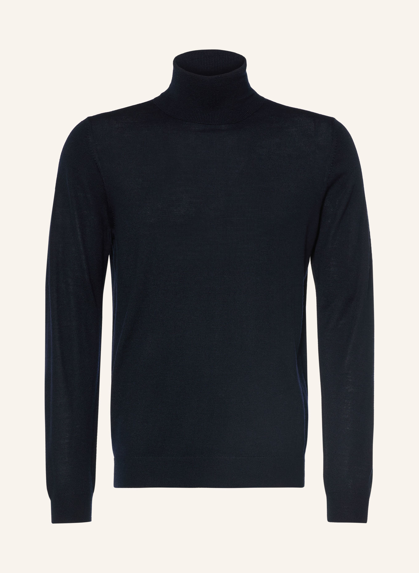 PAUL Rollkragenpullover aus Merinowolle: DUNKELBLAU
