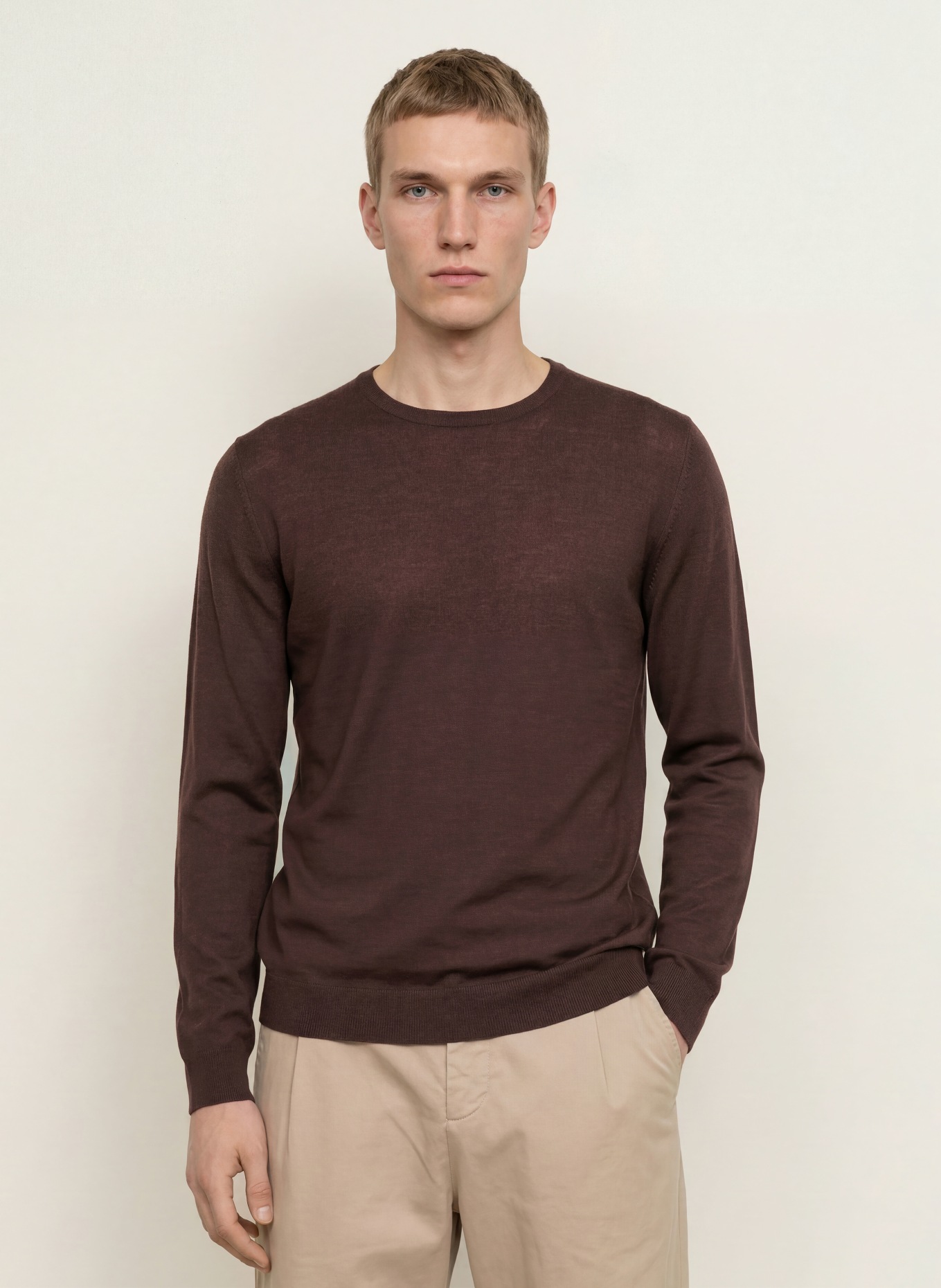 PAUL Pullover: DUNKELBRAUN