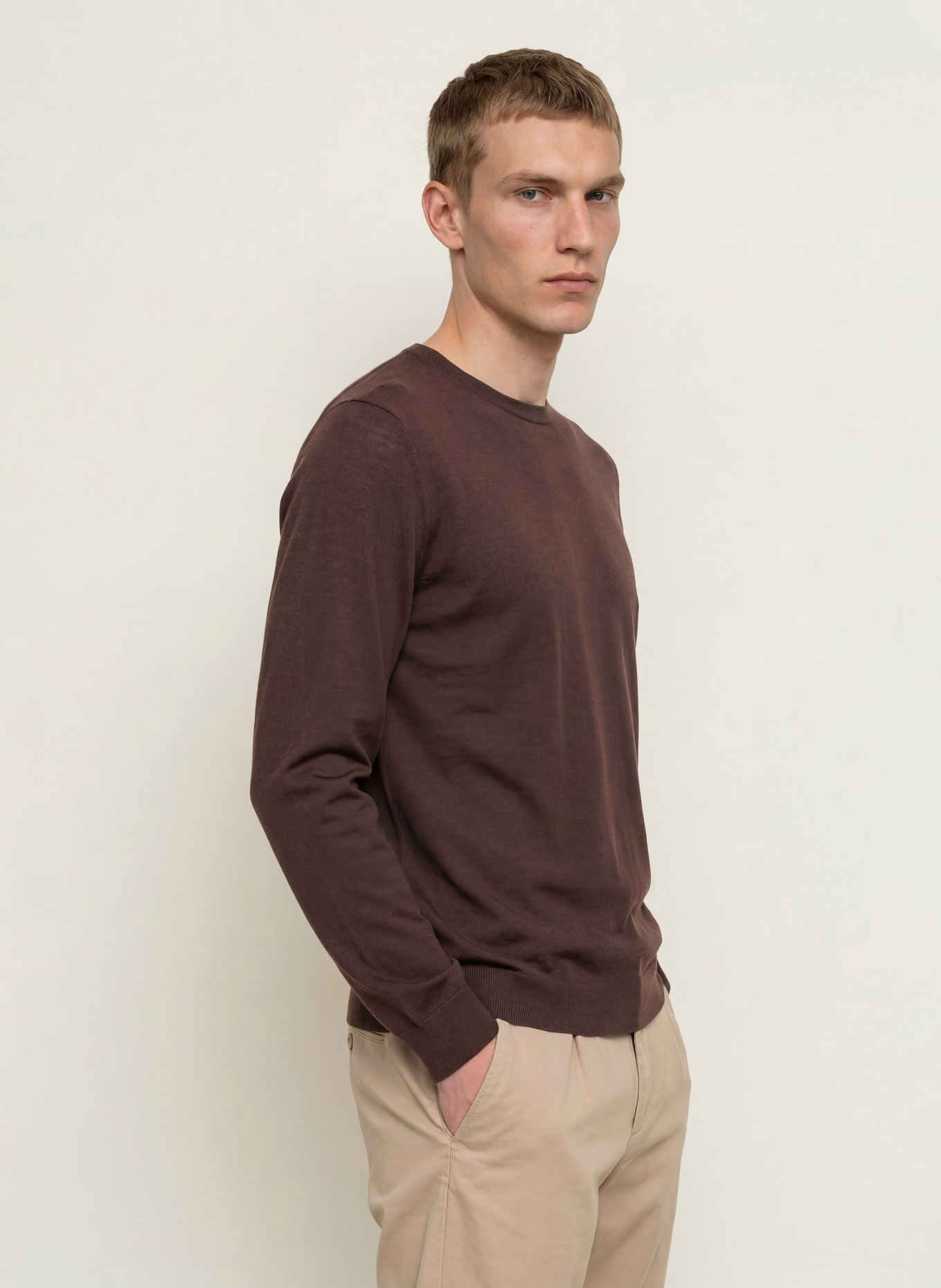 PAUL Pullover: DUNKELBRAUN
