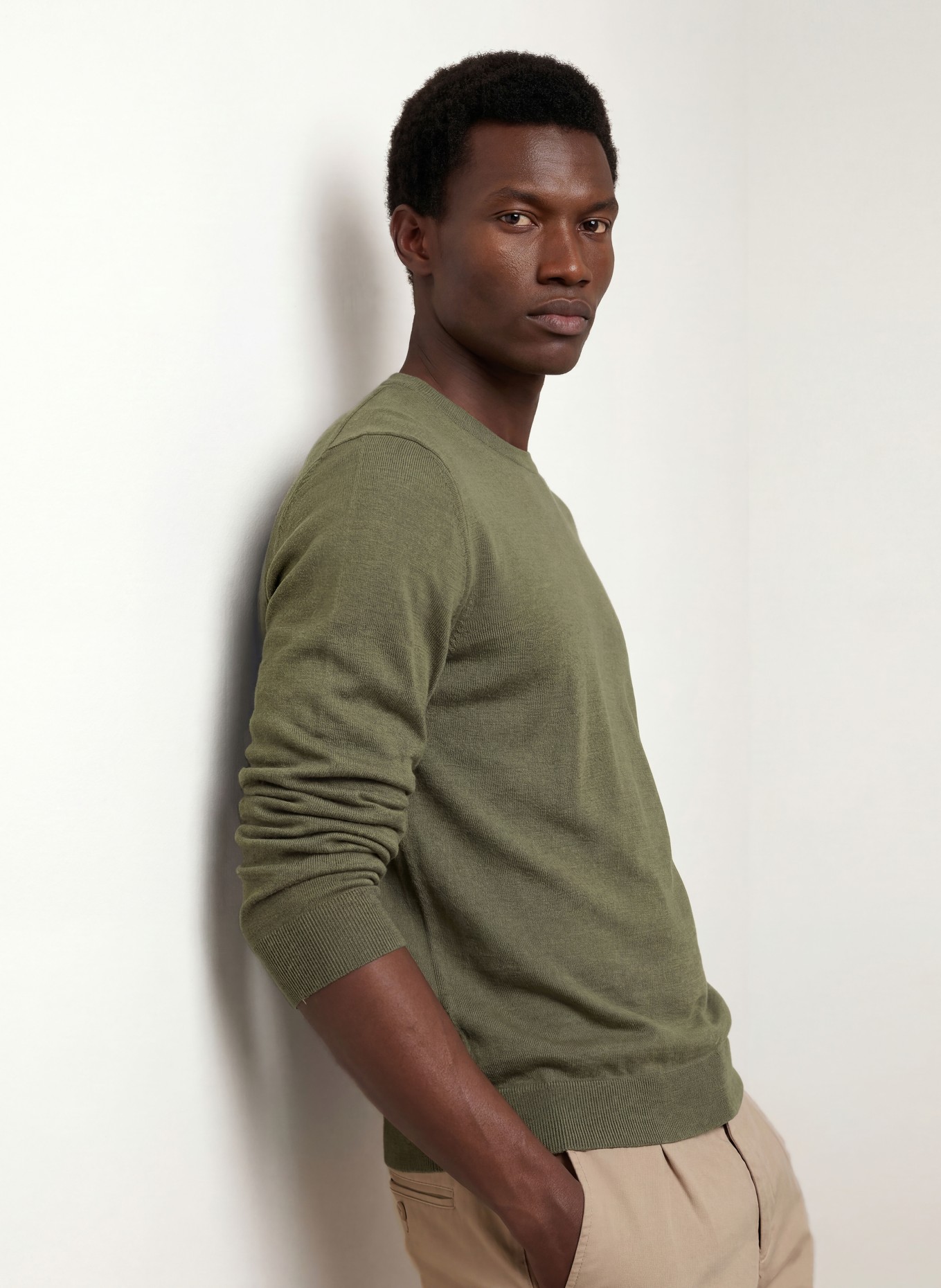PAUL Sweater: OLIVE
