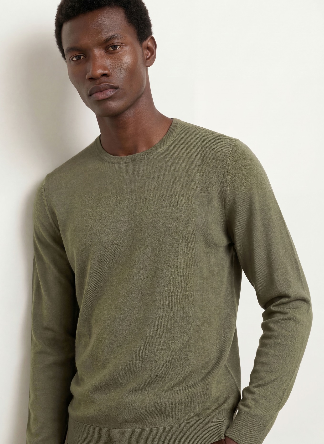 PAUL Sweater: OLIVE