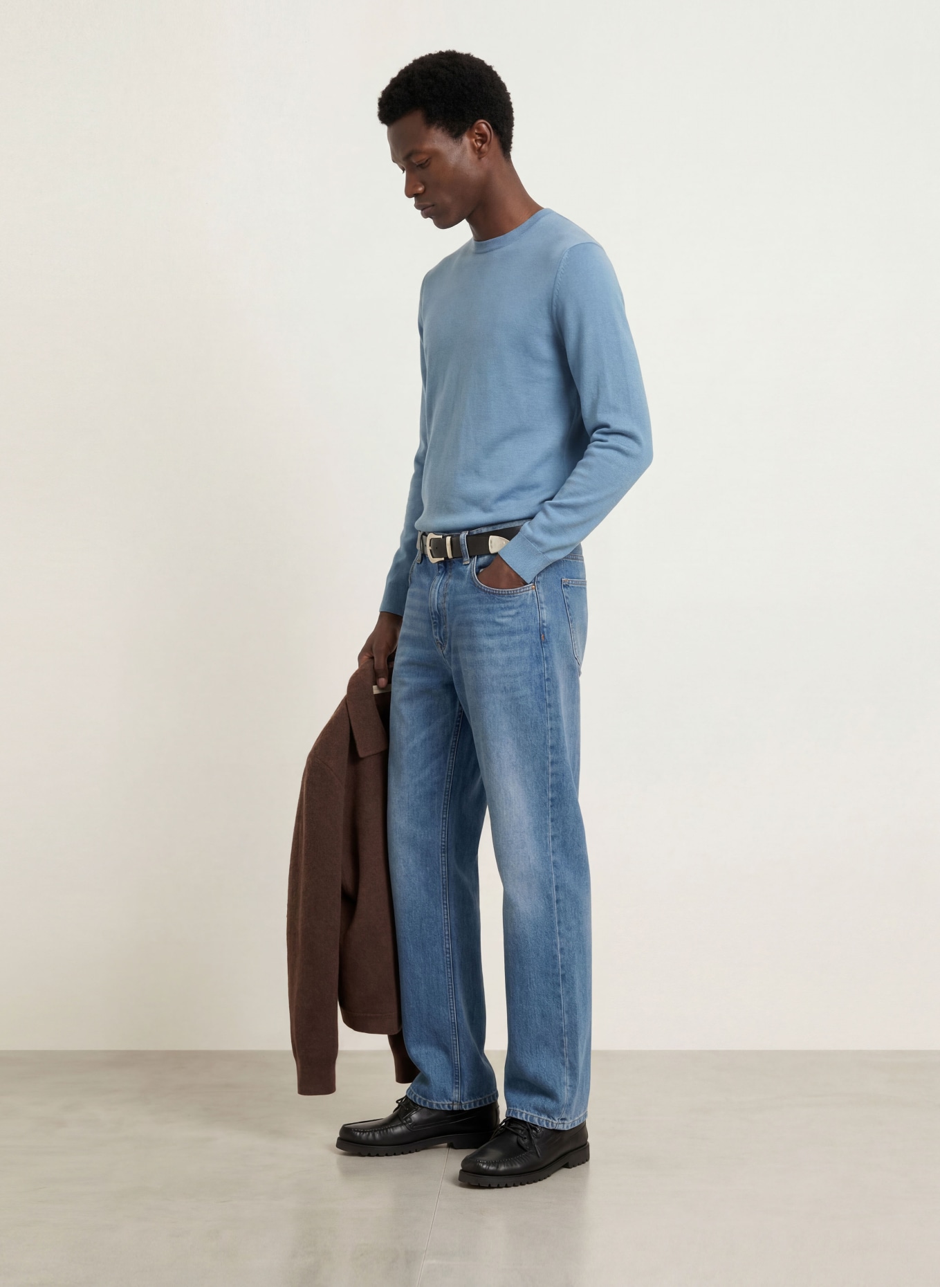 PAUL Pullover: BLAUGRAU