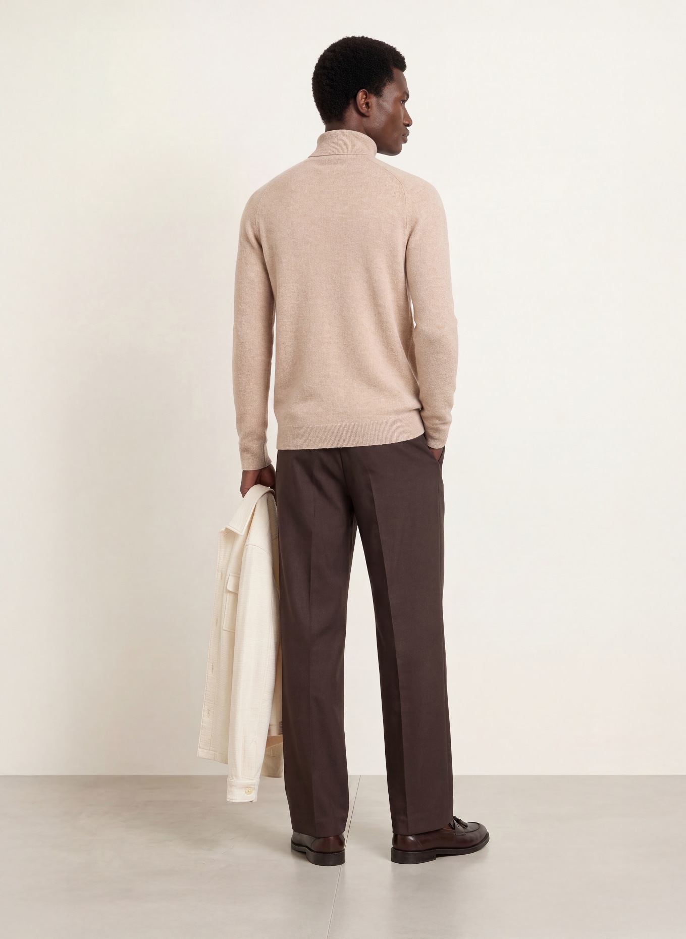 PAUL Rollkragenpullover aus Cashmere: BEIGE
