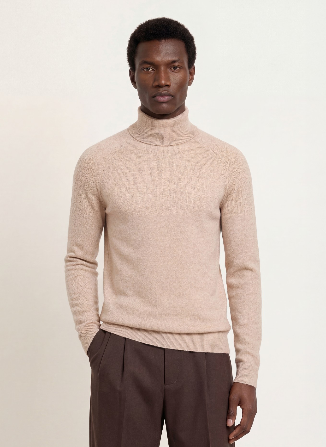 PAUL Rollkragenpullover aus Cashmere: BEIGE