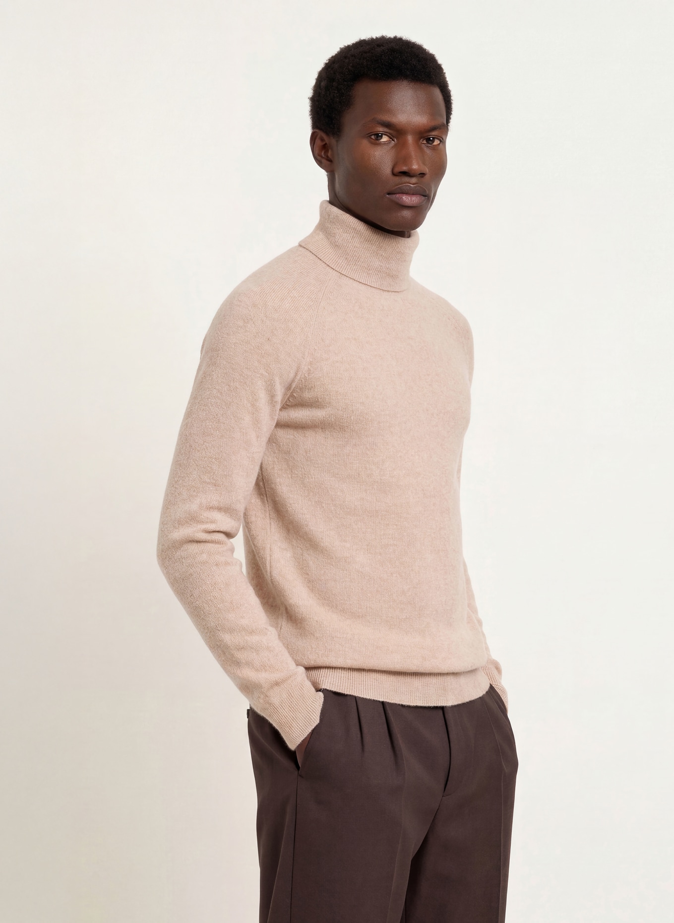 PAUL Rollkragenpullover aus Cashmere: BEIGE