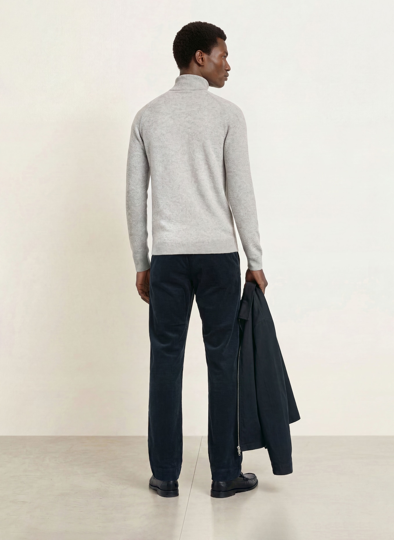 PAUL Rollkragenpullover aus Cashmere: HELLGRAU