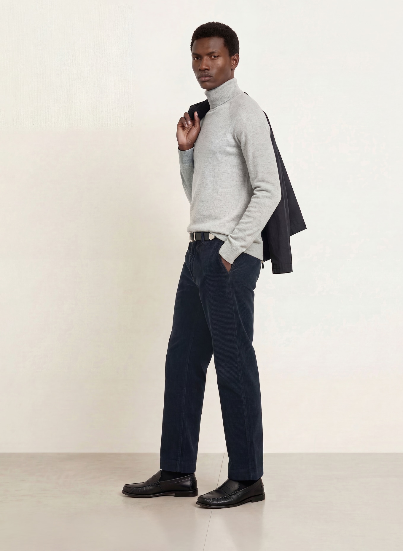 PAUL Rollkragenpullover aus Cashmere: HELLGRAU