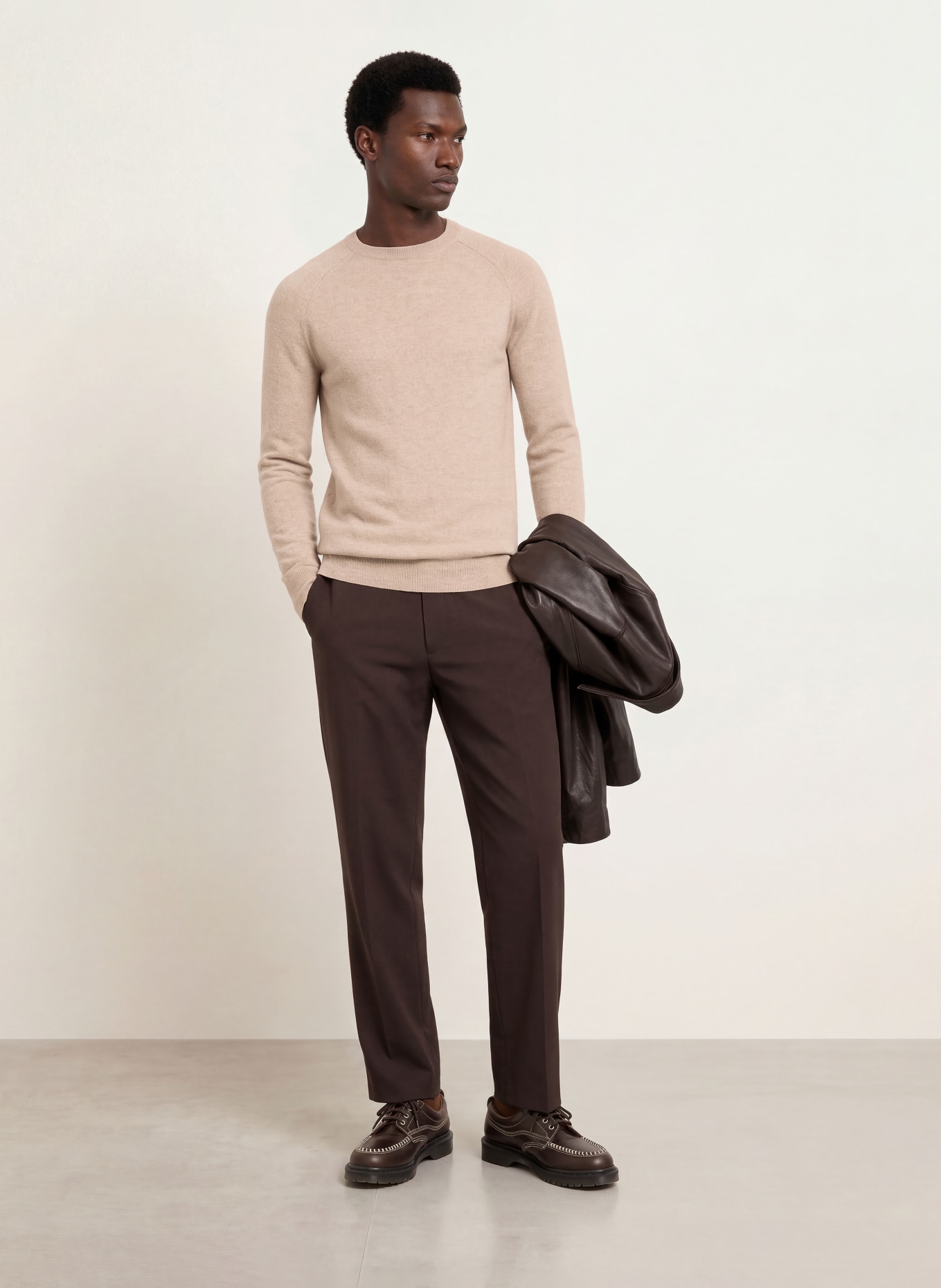 PAUL Cashmere Sweater: BEIGE
