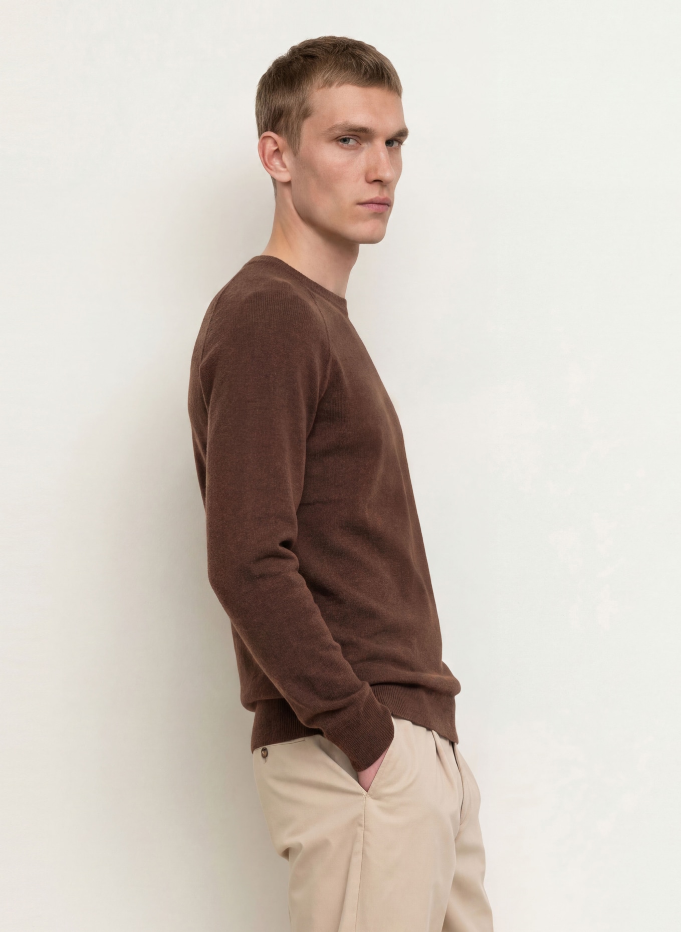 PAUL Cashmere Sweater: BROWN