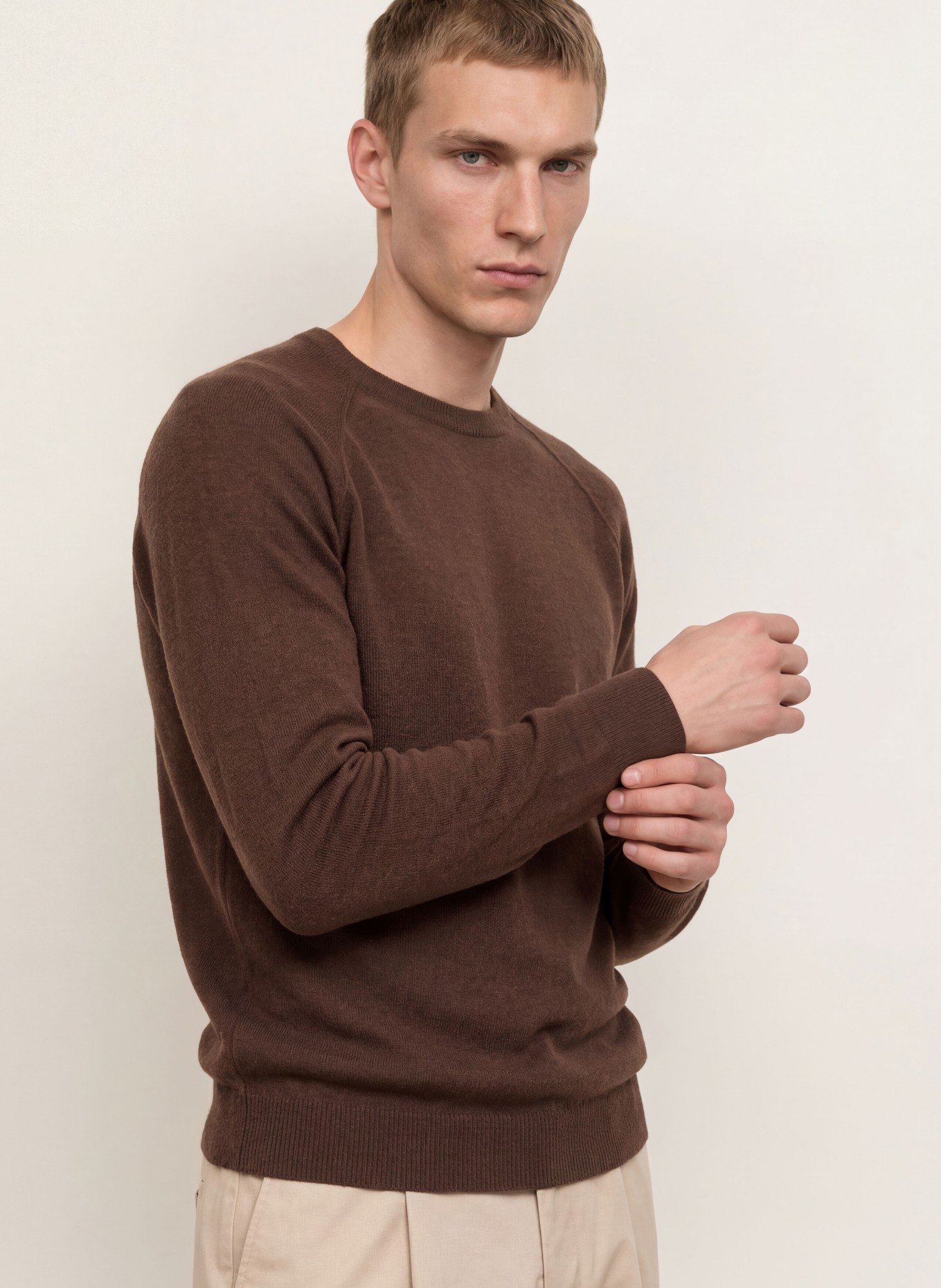 PAUL Cashmere Sweater: BROWN