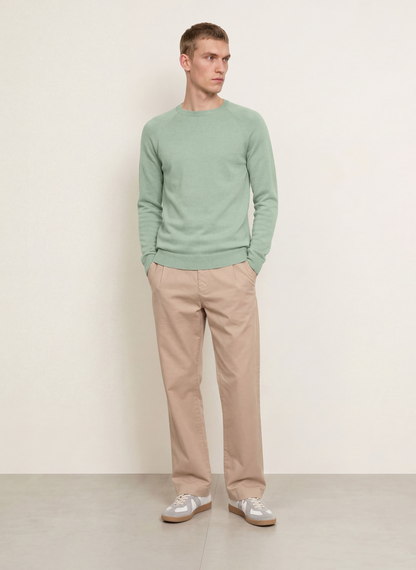 PAUL Cashmere Sweater: LIGHT GREEN