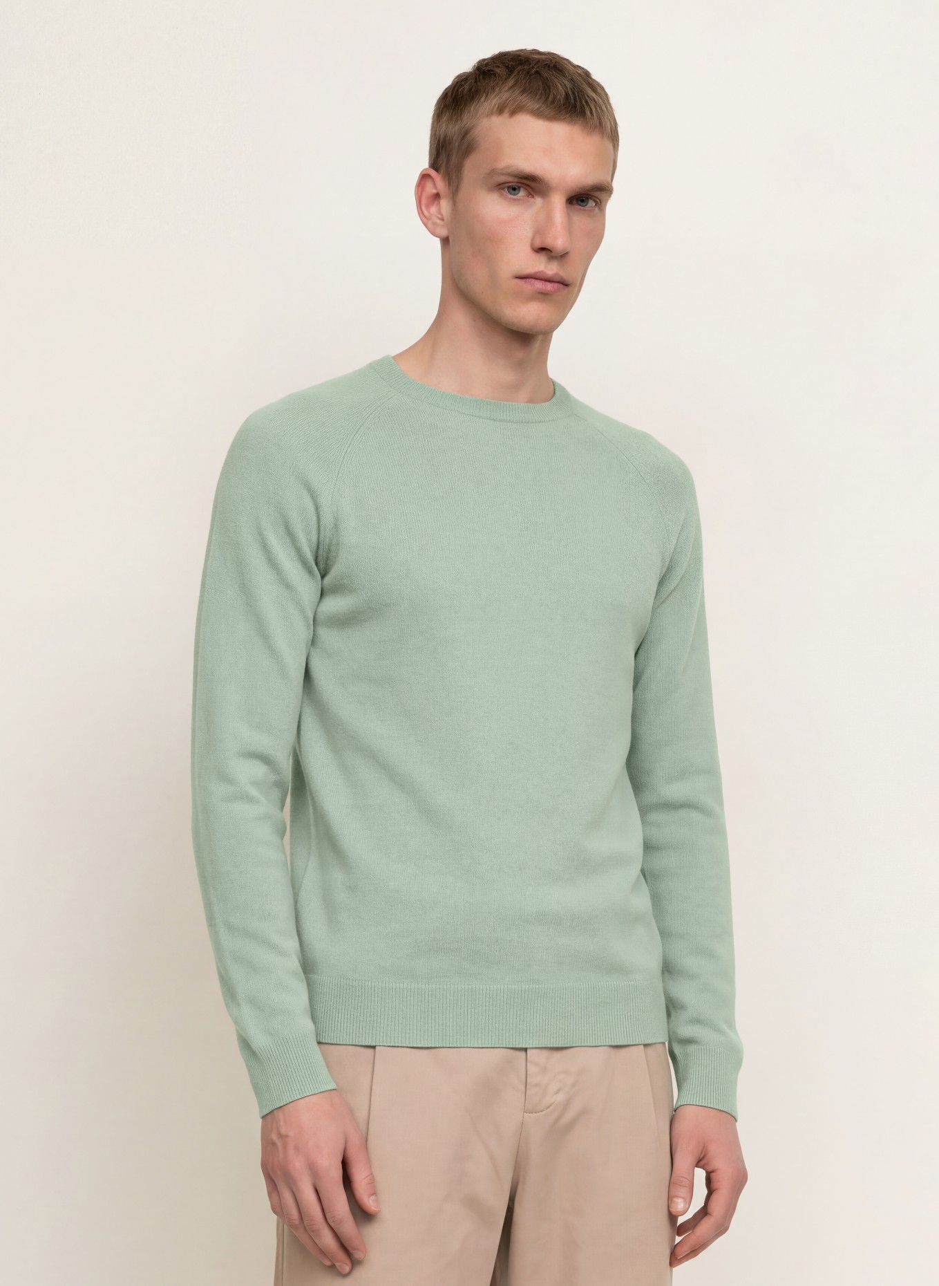 PAUL Cashmere Sweater: LIGHT GREEN