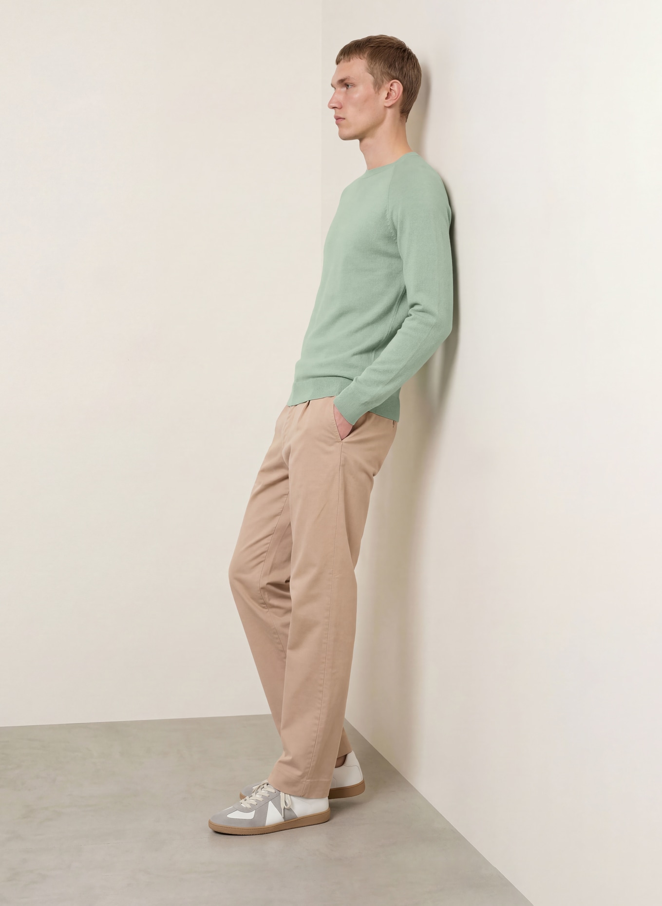 PAUL Cashmere Sweater: LIGHT GREEN