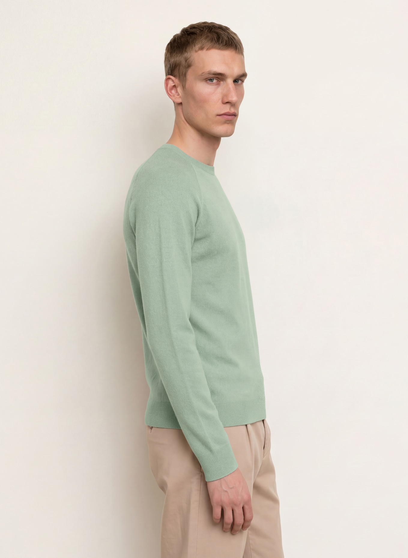 PAUL Cashmere Sweater: LIGHT GREEN