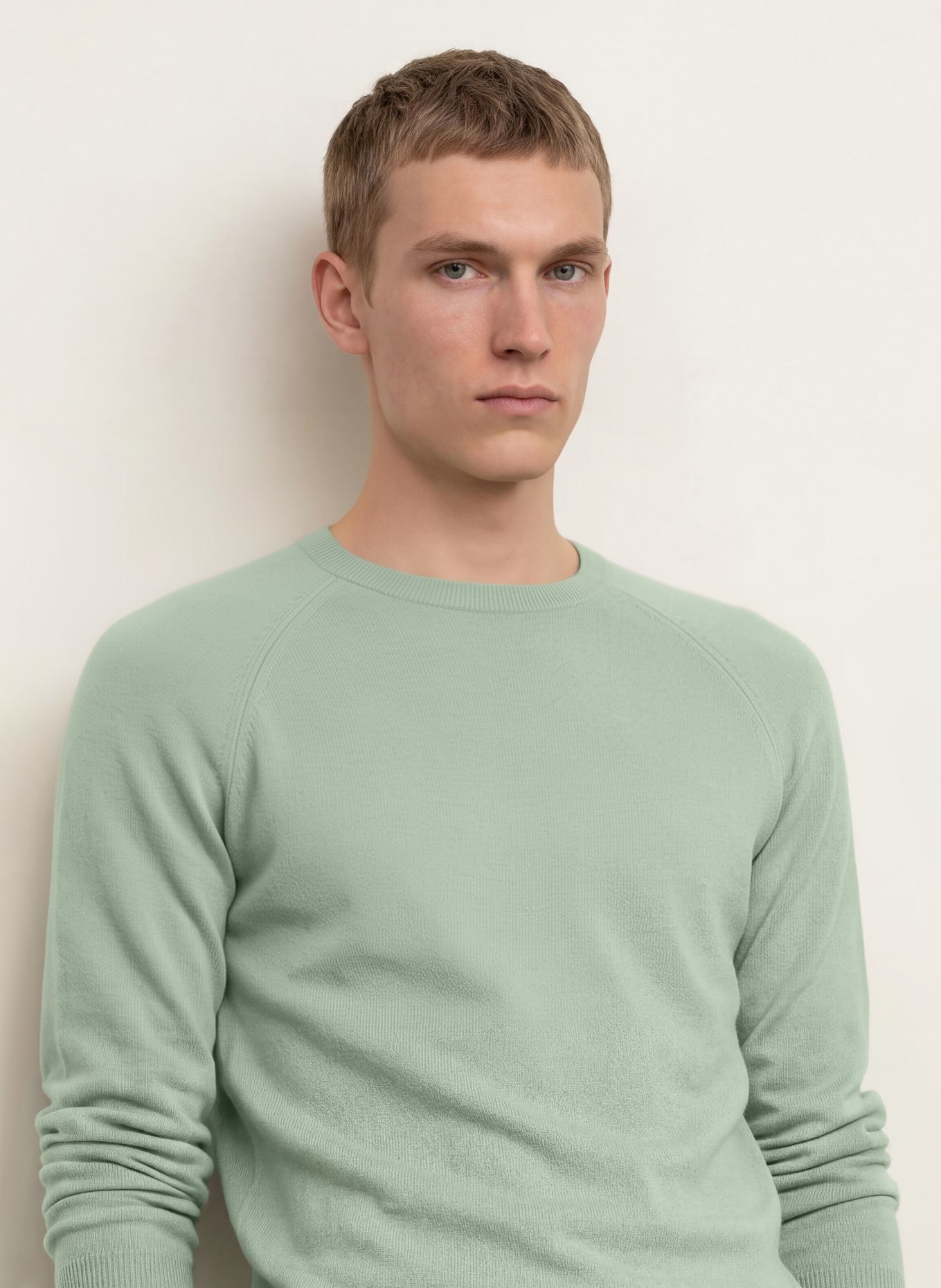 PAUL Cashmere Sweater: LIGHT GREEN