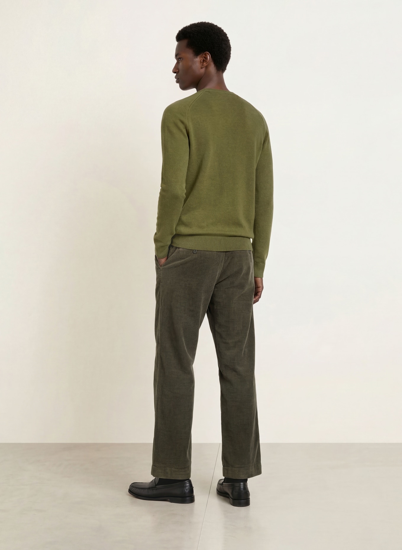 PAUL Cashmere Sweater: OLIVE