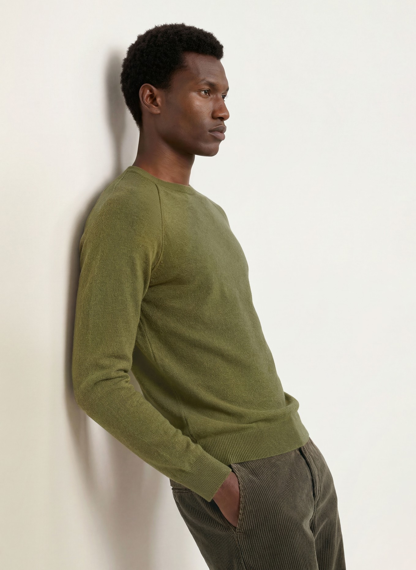 PAUL Cashmere Sweater: OLIVE