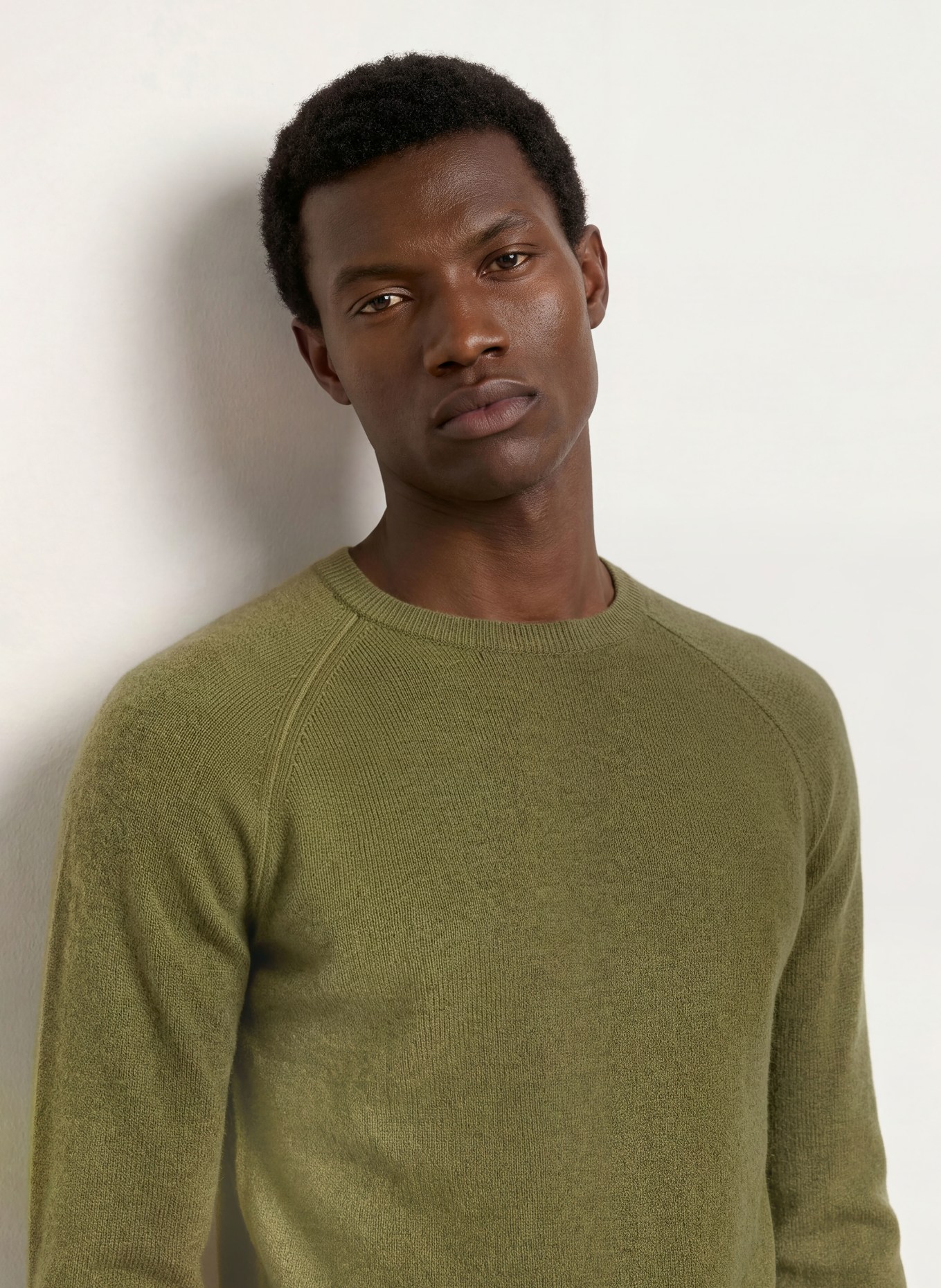 PAUL Cashmere Sweater: OLIVE